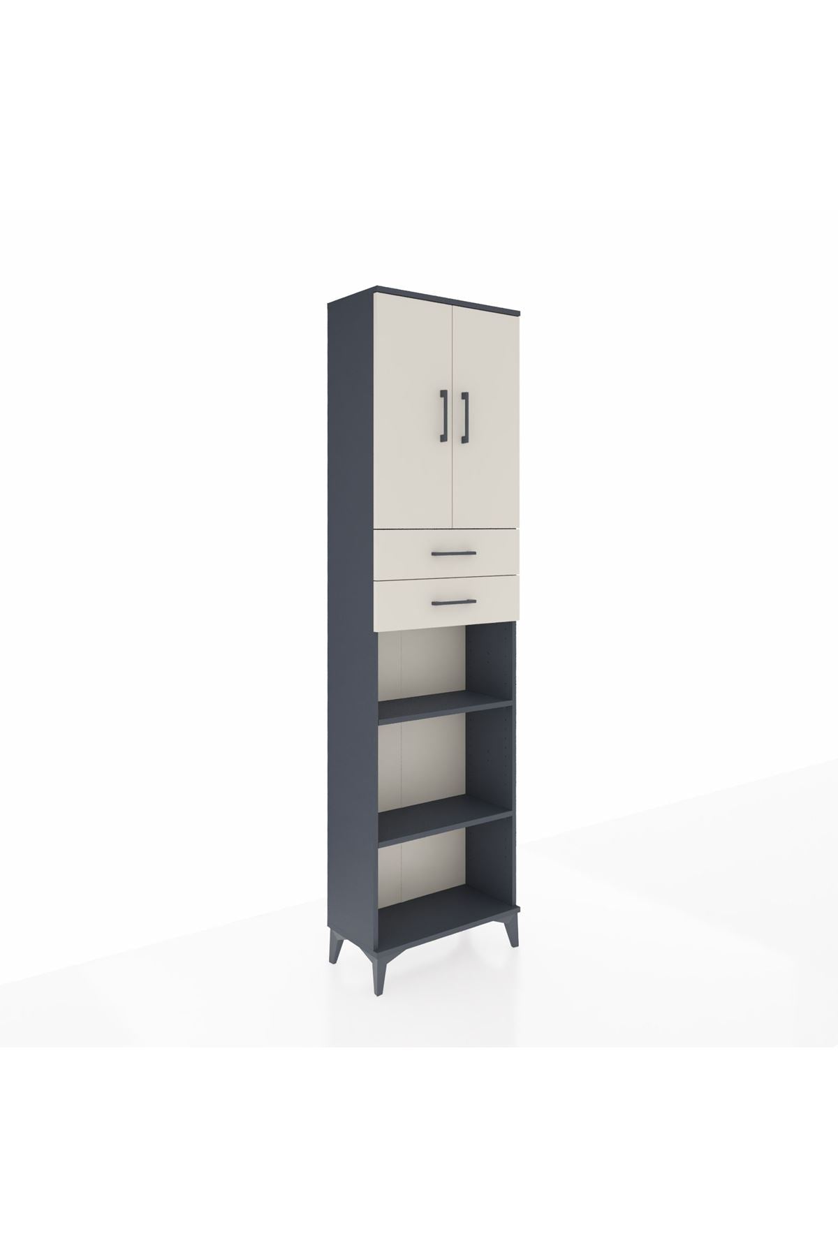 Arges Dolap 4 Raflı 2 Çekmeceli 2 Kapaklı 60x30x221 - S29M245V4A
