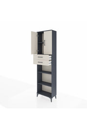 Arges Dolap 4 Raflı 2 Çekmeceli 2 Kapaklı 60x30x221 - S29M245V4A