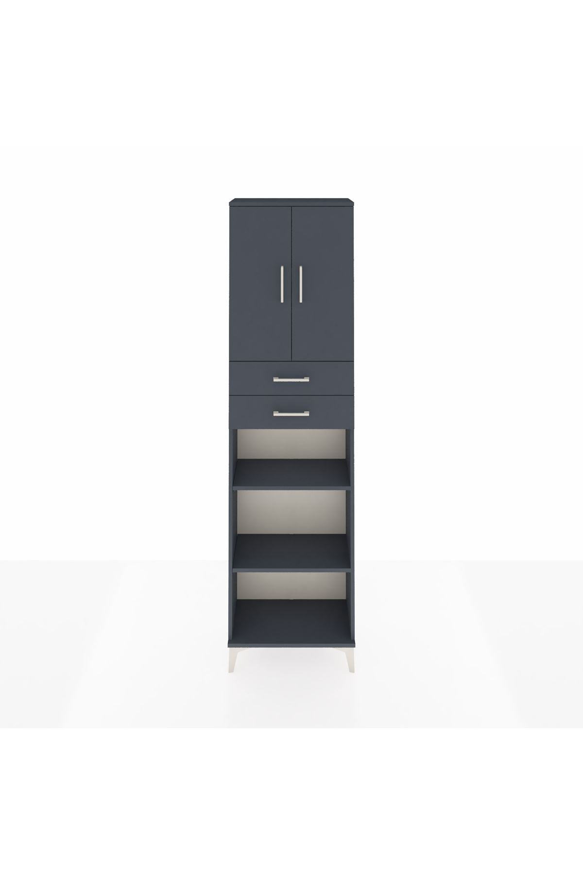 Arges Dolap 4 Raflı 2 Çekmeceli 2 Kapaklı 60x30x221 - S29M245V5A