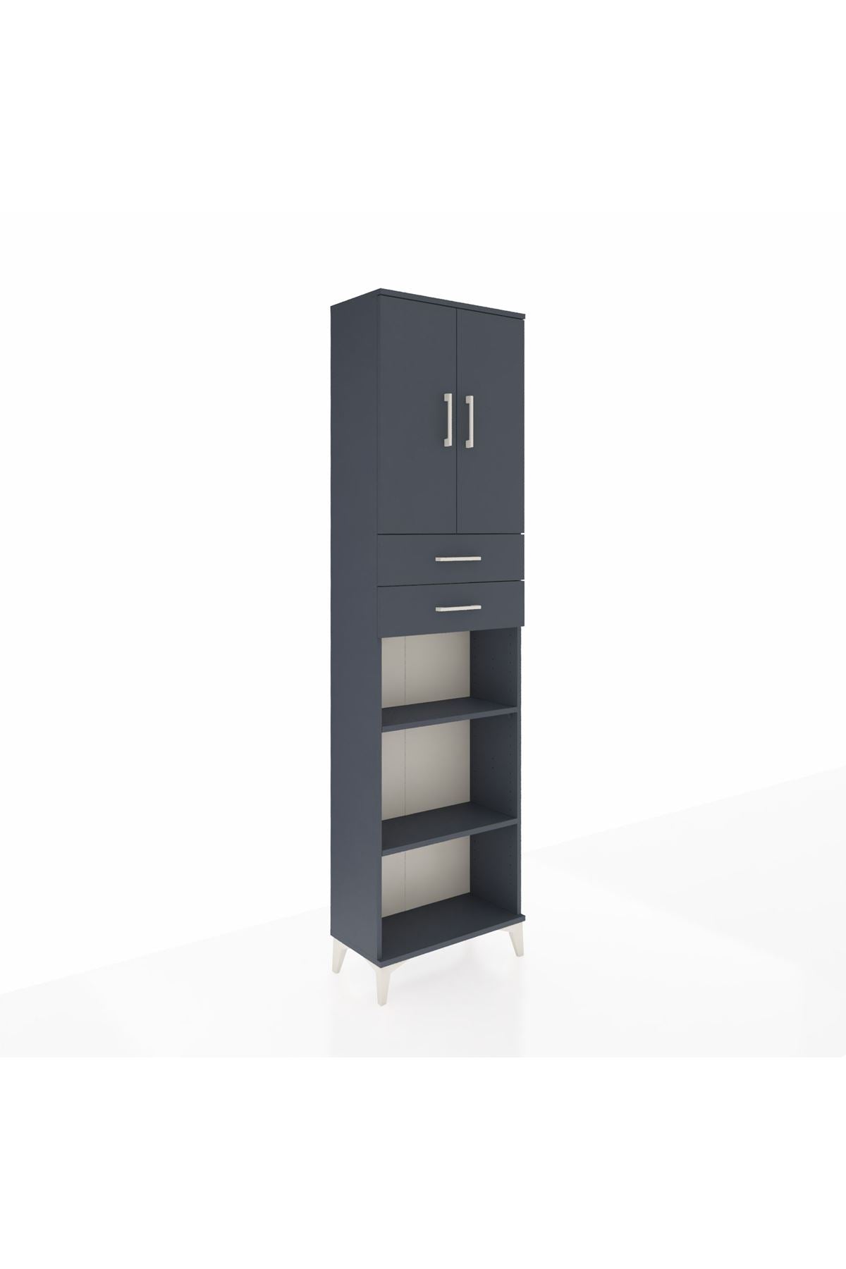 Arges Dolap 4 Raflı 2 Çekmeceli 2 Kapaklı 60x30x221 - S29M245V5A