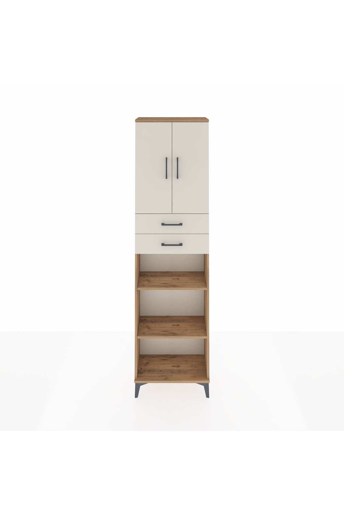 Arges Dolap 4 Raflı 2 Çekmeceli 2 Kapaklı 60x30x221 - S29M245V7A