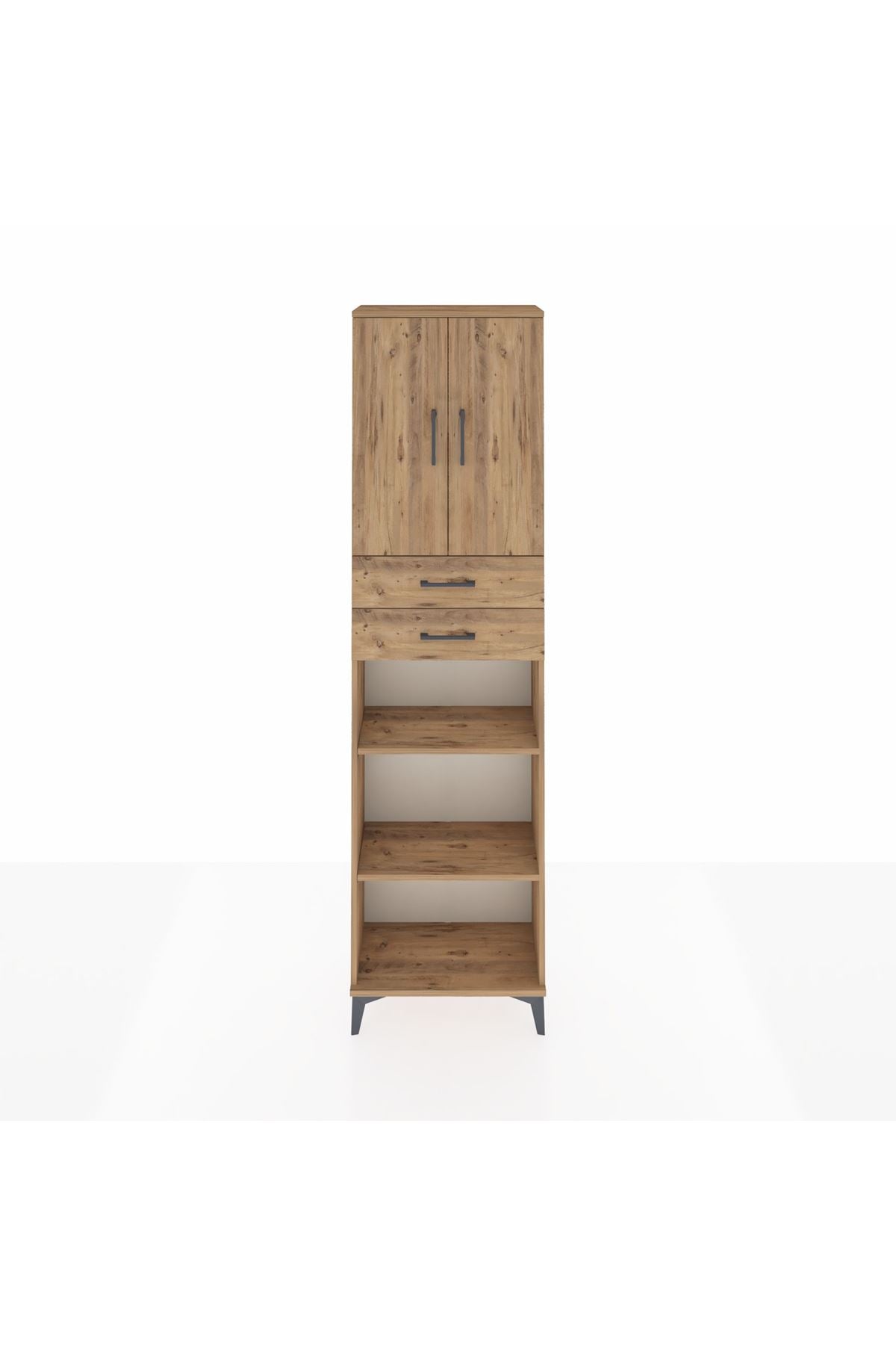 Arges Dolap 4 Raflı 2 Çekmeceli 2 Kapaklı 60x30x221 - S29M245V9A
