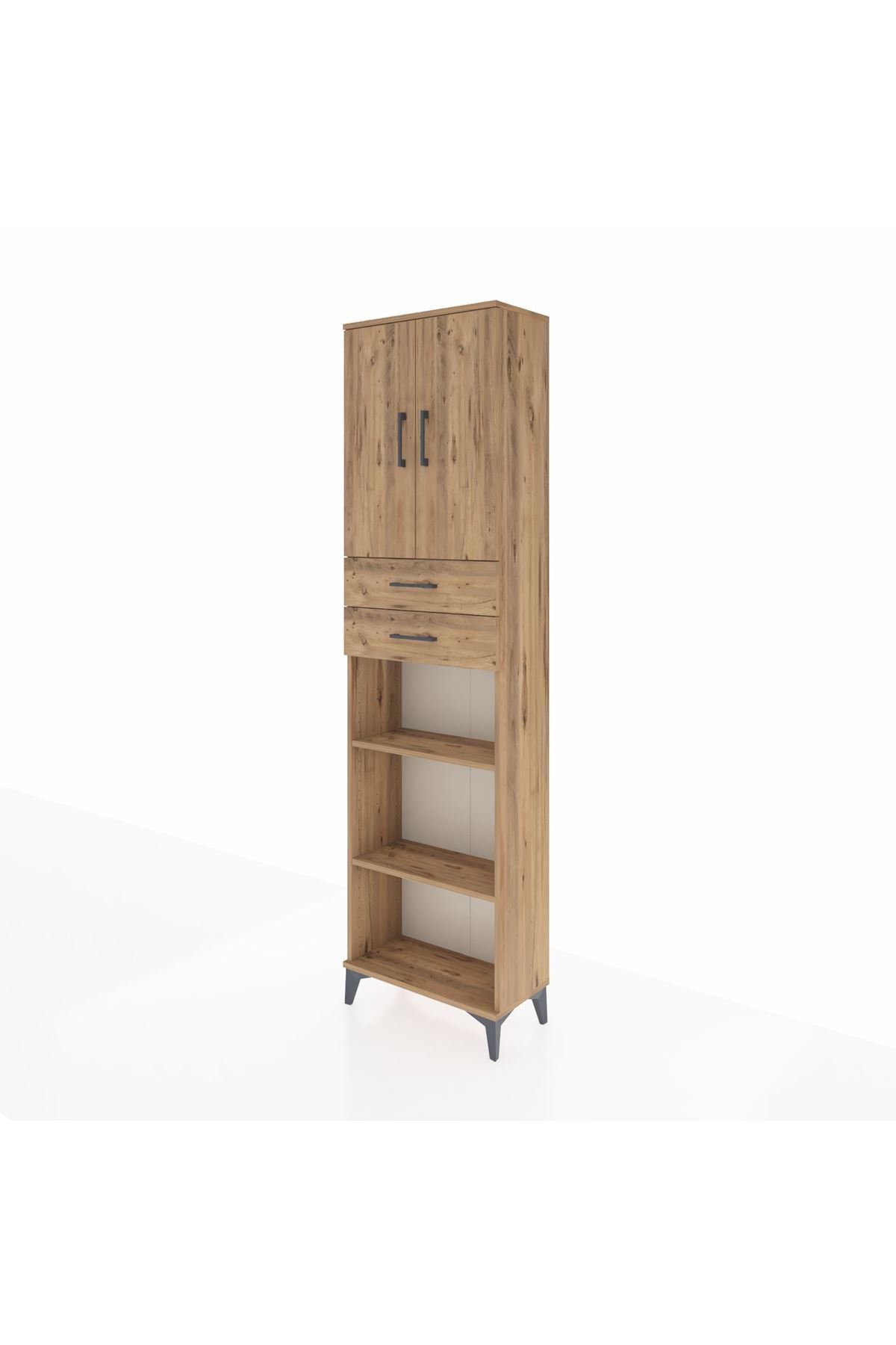 Arges Dolap 4 Raflı 2 Çekmeceli 2 Kapaklı 60x30x221 - S29M245V9A