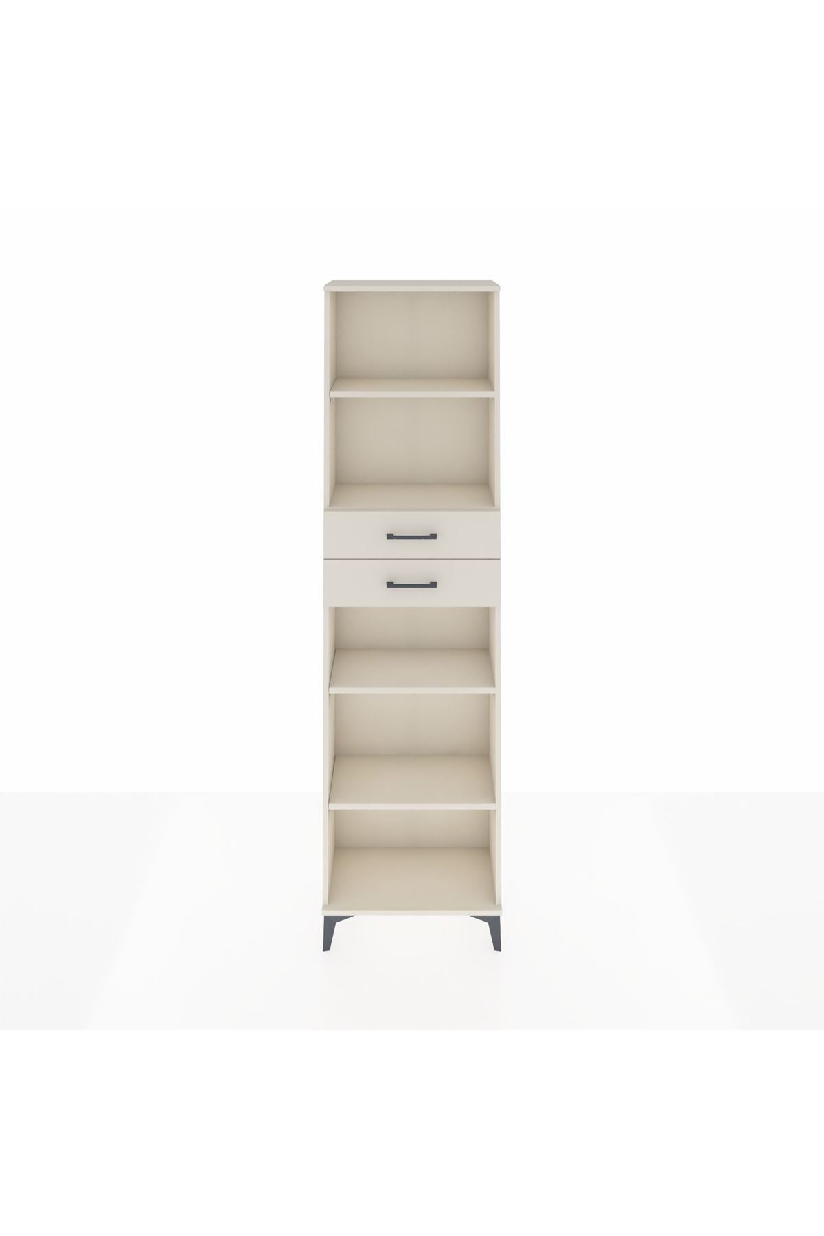 Arges Dolap 4 Raflı 2 Çekmeceli 60x30x221 - S29M247V1A