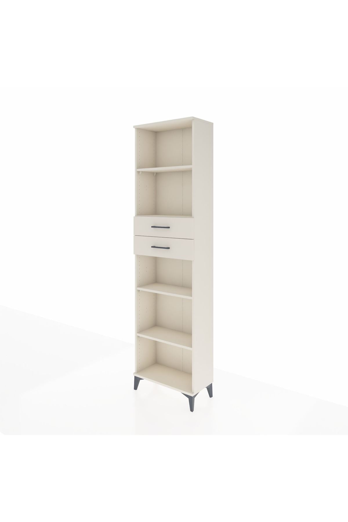 Arges Dolap 4 Raflı 2 Çekmeceli 60x30x221 - S29M247V1A