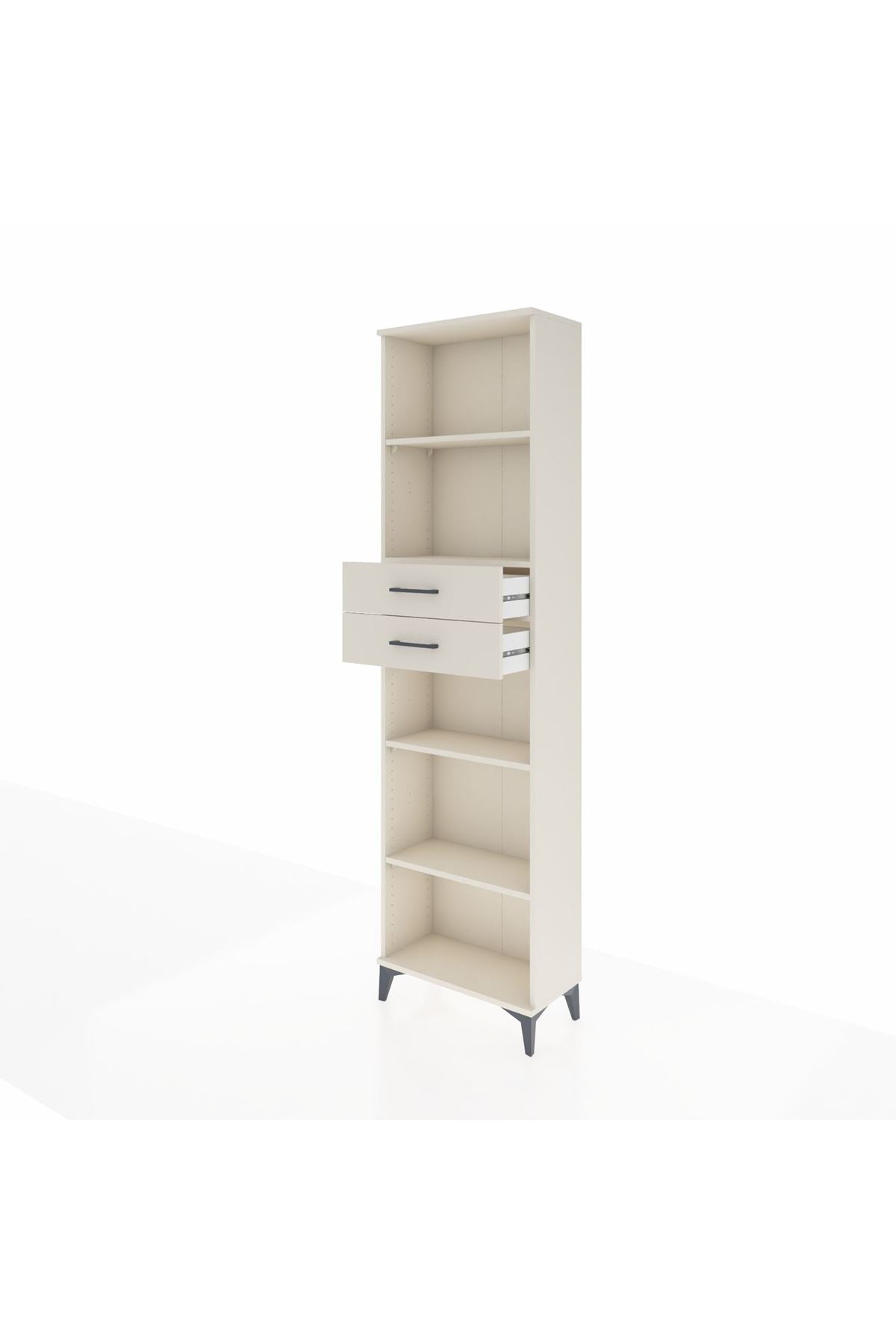 Arges Dolap 4 Raflı 2 Çekmeceli 60x30x221 - S29M247V1A