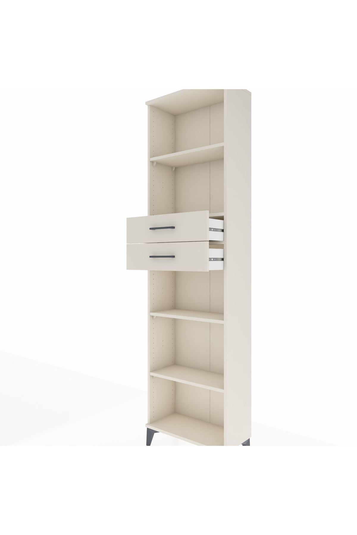 Arges Dolap 4 Raflı 2 Çekmeceli 60x30x221 - S29M247V1A