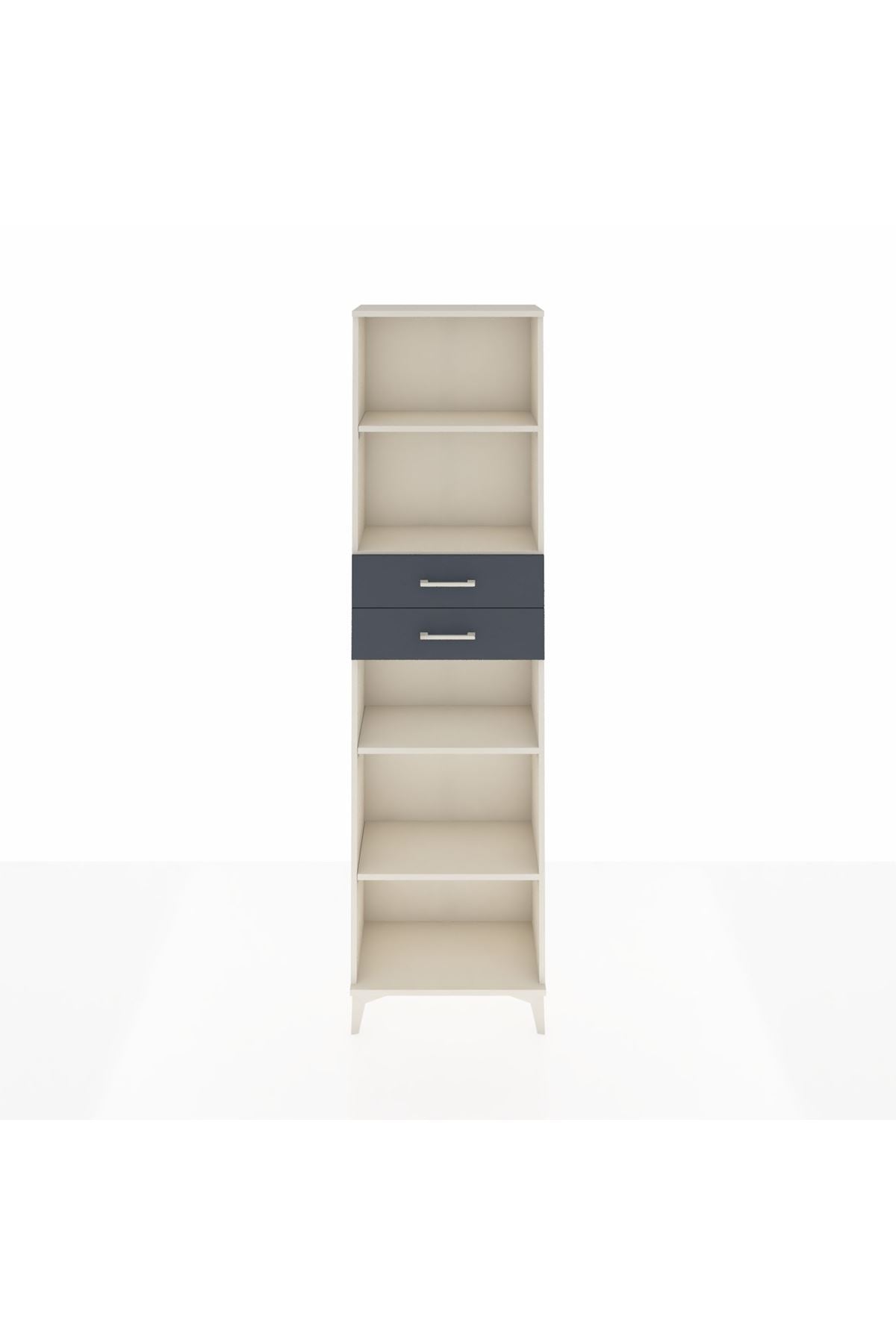 Arges Dolap 4 Raflı 2 Çekmeceli 60x30x221 - S29M247V2A