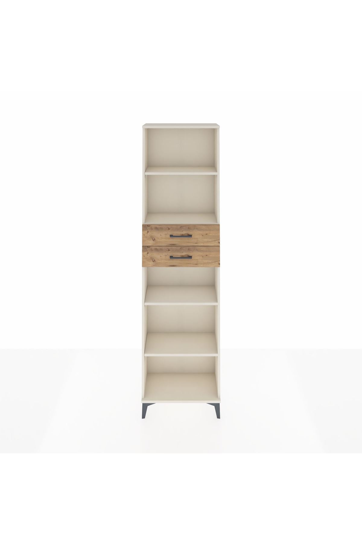 Arges Dolap 4 Raflı 2 Çekmeceli 60x30x221 - S29M247V3A