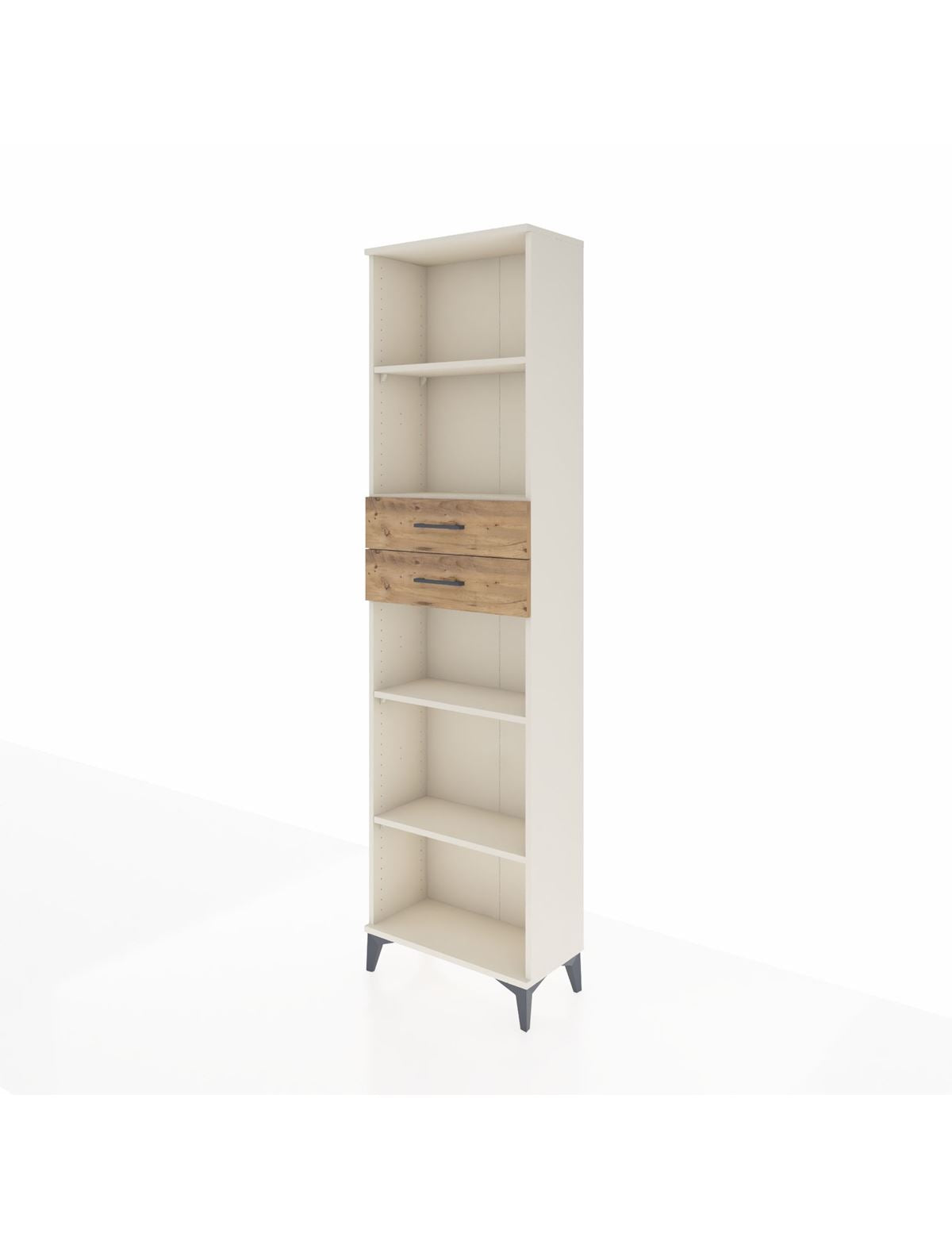 Arges Dolap 4 Raflı 2 Çekmeceli 60x30x221 - S29M247V3A