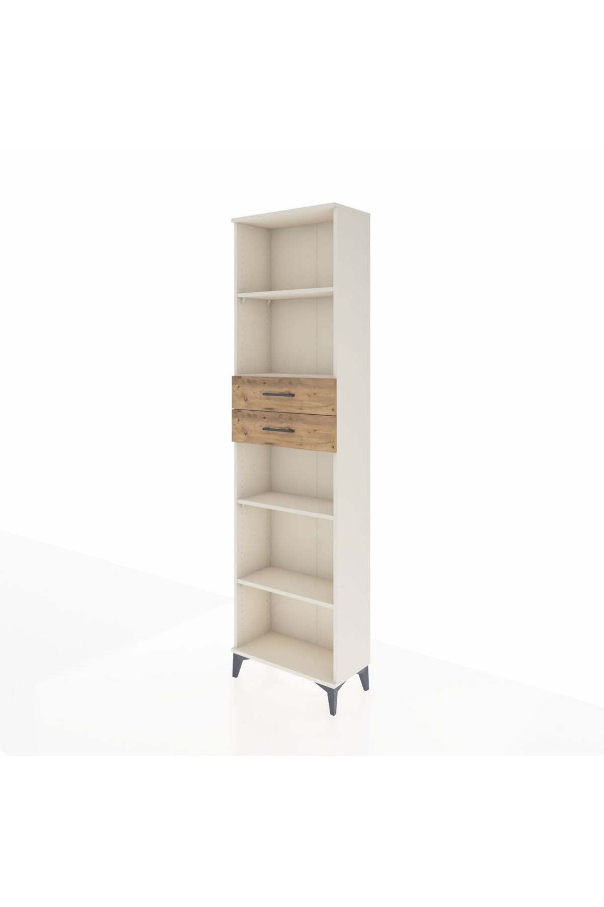 Arges Dolap 4 Raflı 2 Çekmeceli 60x30x221 - S29M247V3A