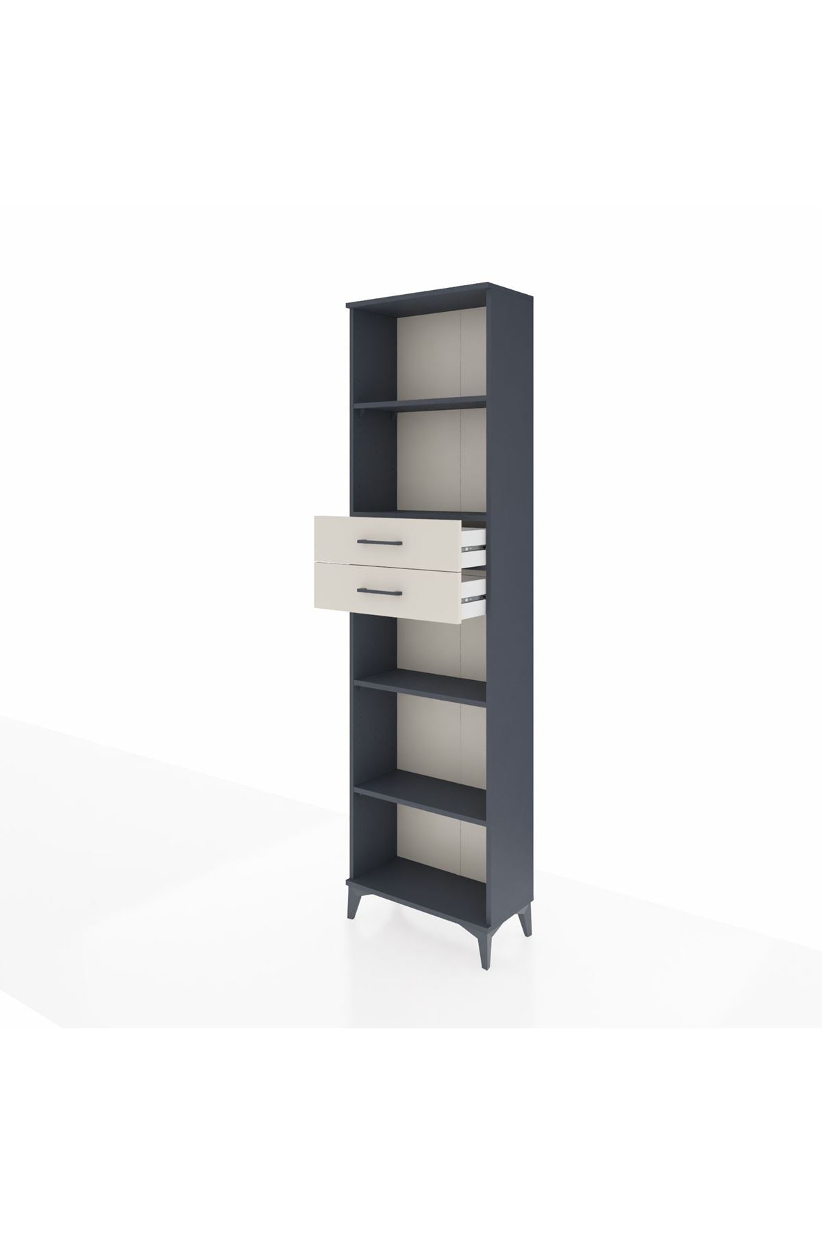 Arges Dolap 4 Raflı 2 Çekmeceli 60x30x221 - S29M247V4A