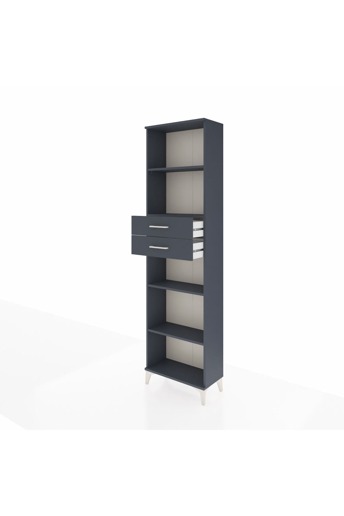Arges Dolap 4 Raflı 2 Çekmeceli 60x30x221 - S29M247V5A