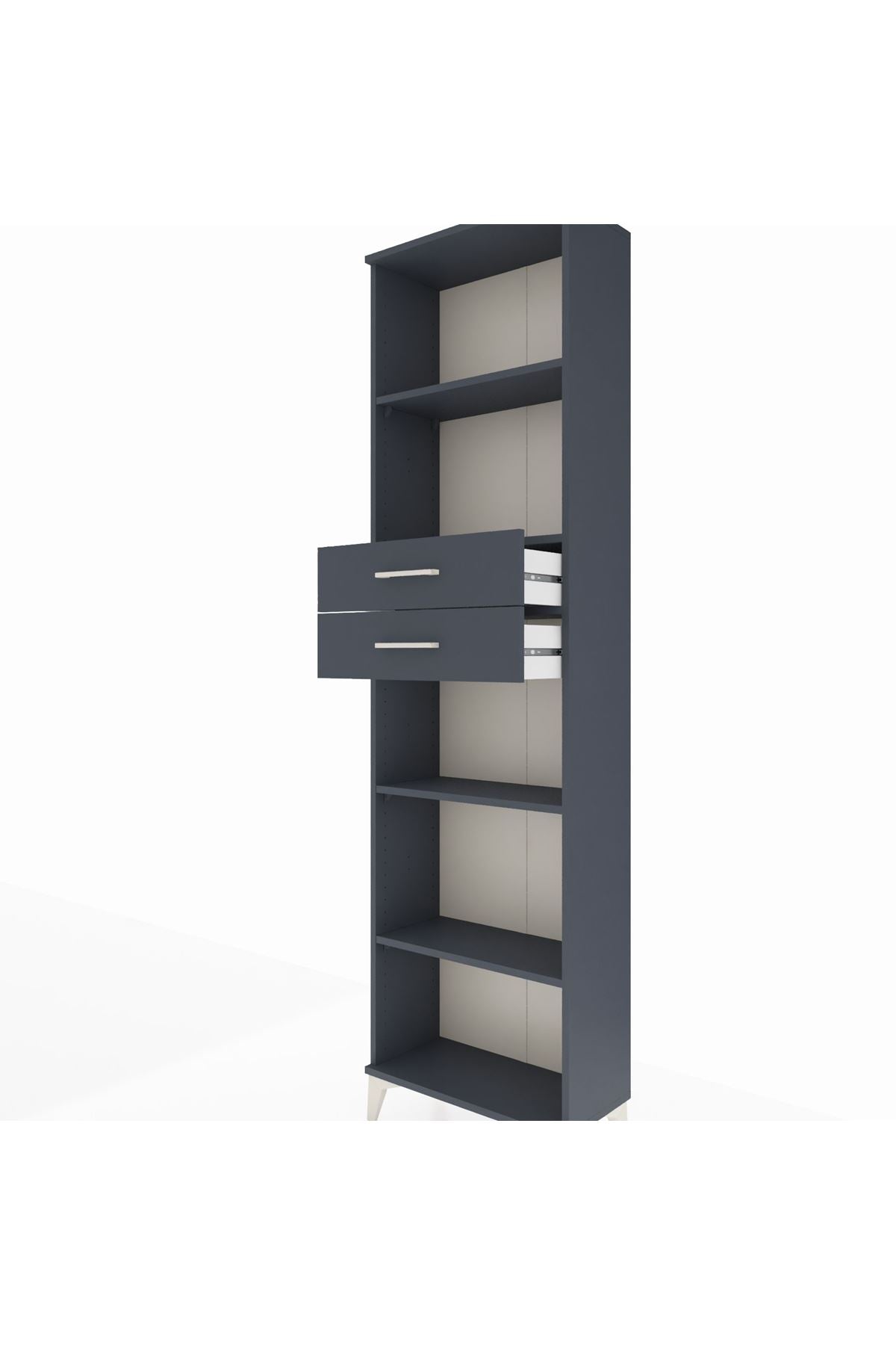 Arges Dolap 4 Raflı 2 Çekmeceli 60x30x221 - S29M247V5A