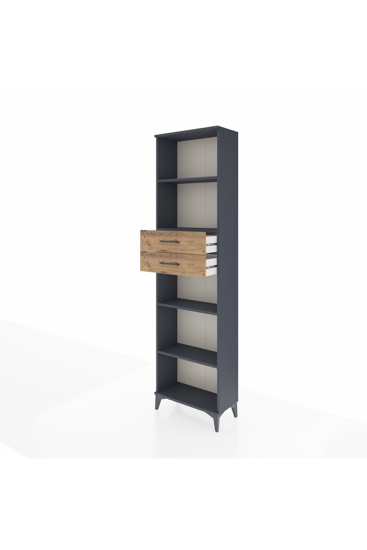 Arges Dolap 4 Raflı 2 Çekmeceli 60x30x221 - S29M247V6A
