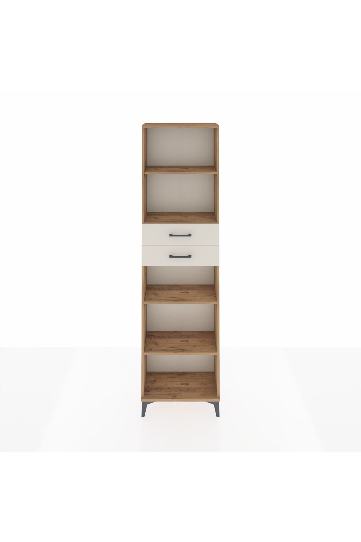 Arges Dolap 4 Raflı 2 Çekmeceli 60x30x221 - S29M247V7A