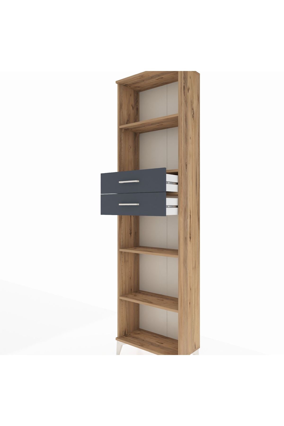 Arges Dolap 4 Raflı 2 Çekmeceli 60x30x221 - S29M247V8A