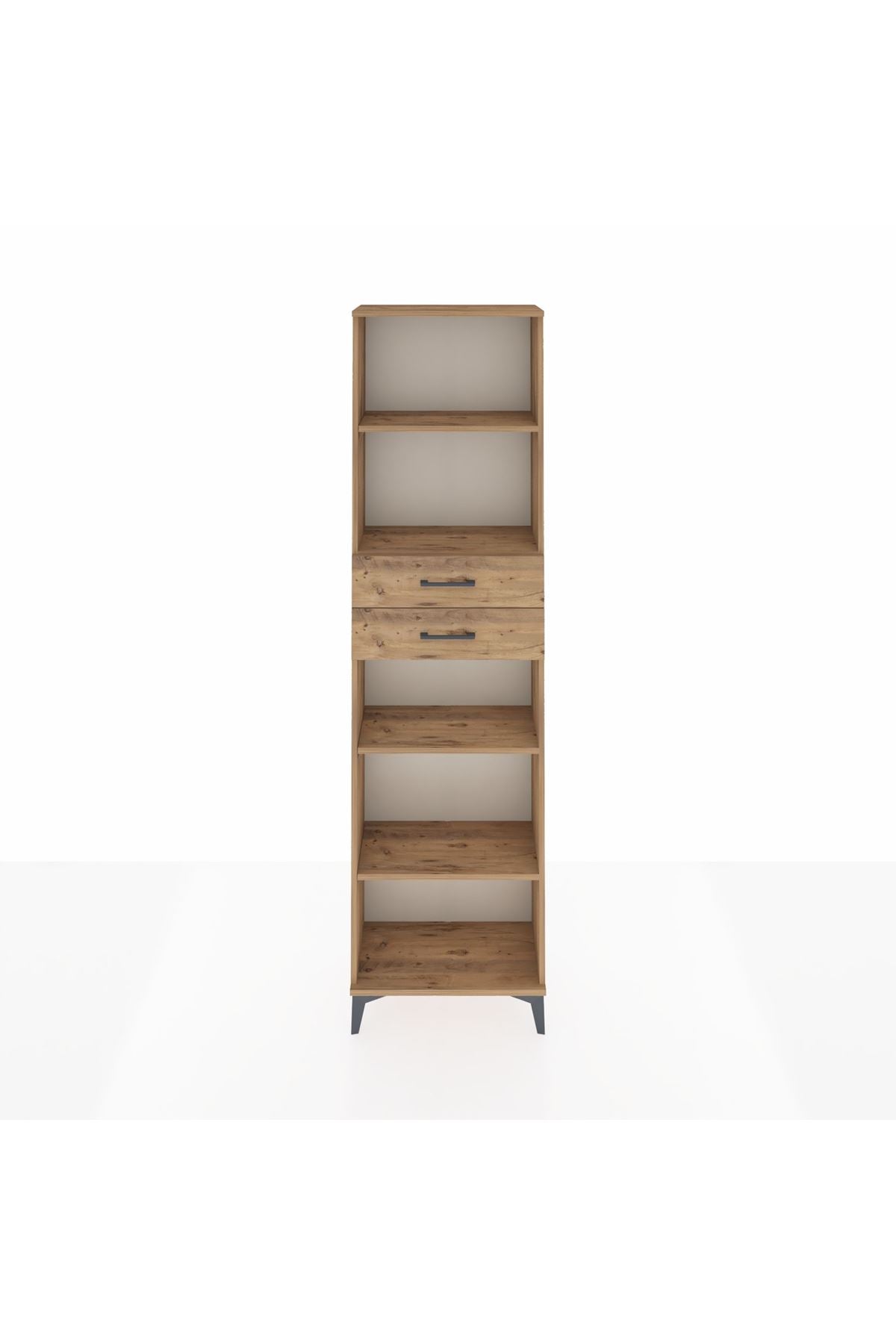 Arges Dolap 4 Raflı 2 Çekmeceli 60x30x221 - S29M247V9A