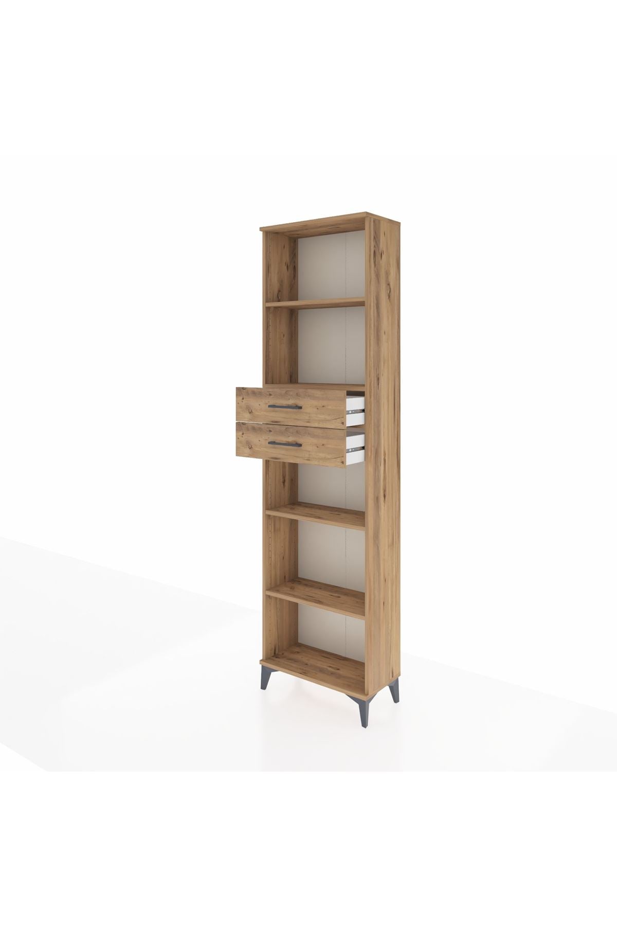 Arges Dolap 4 Raflı 2 Çekmeceli 60x30x221 - S29M247V9A