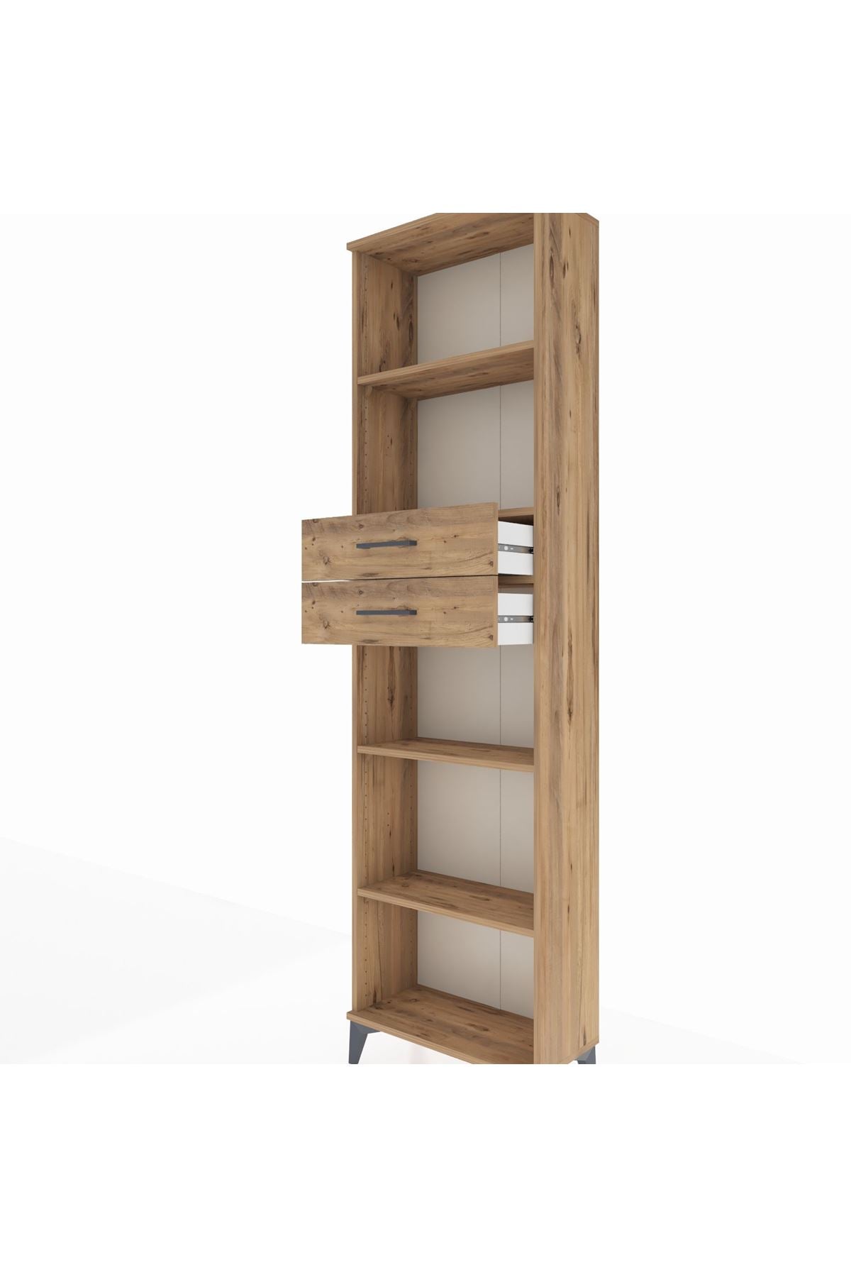 Arges Dolap 4 Raflı 2 Çekmeceli 60x30x221 - S29M247V9A