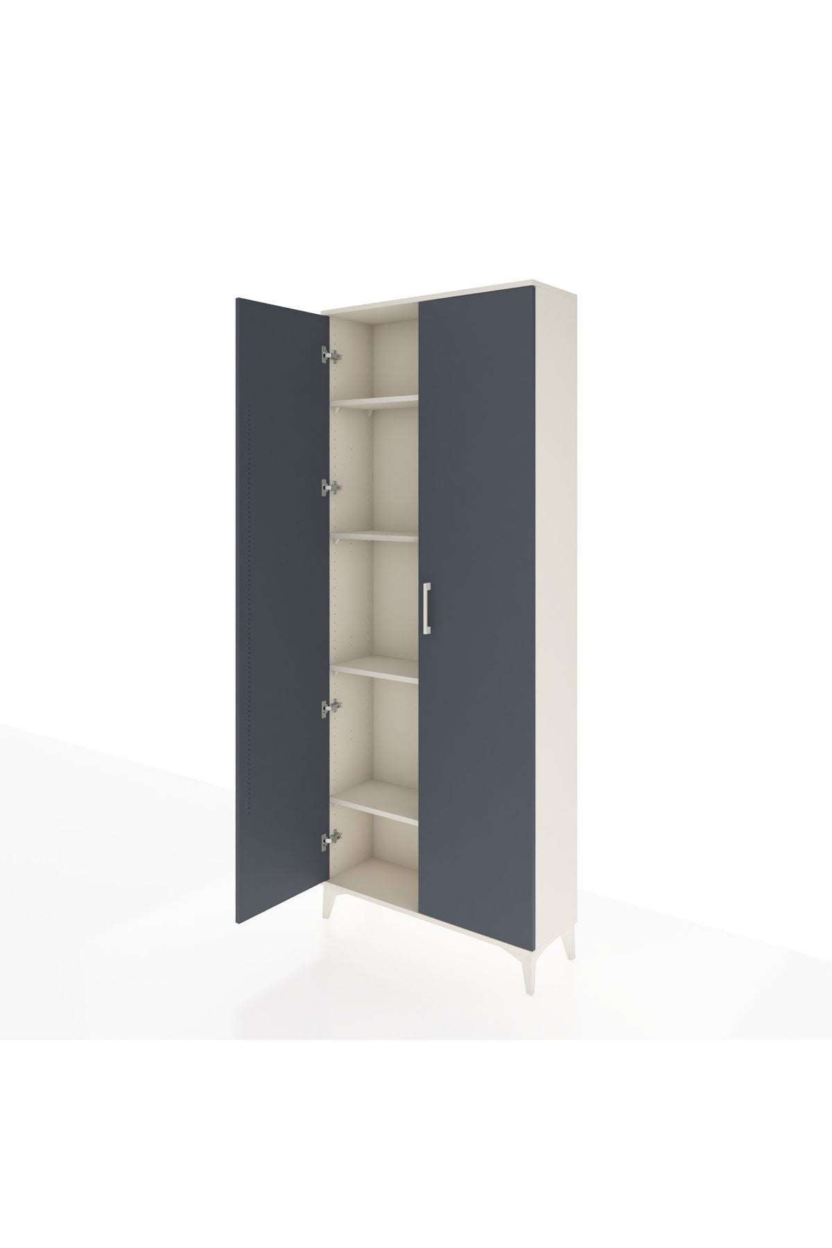Arges Dolap 4 Raflı 2 Kapaklı 88x30x221 - S30M002V2A