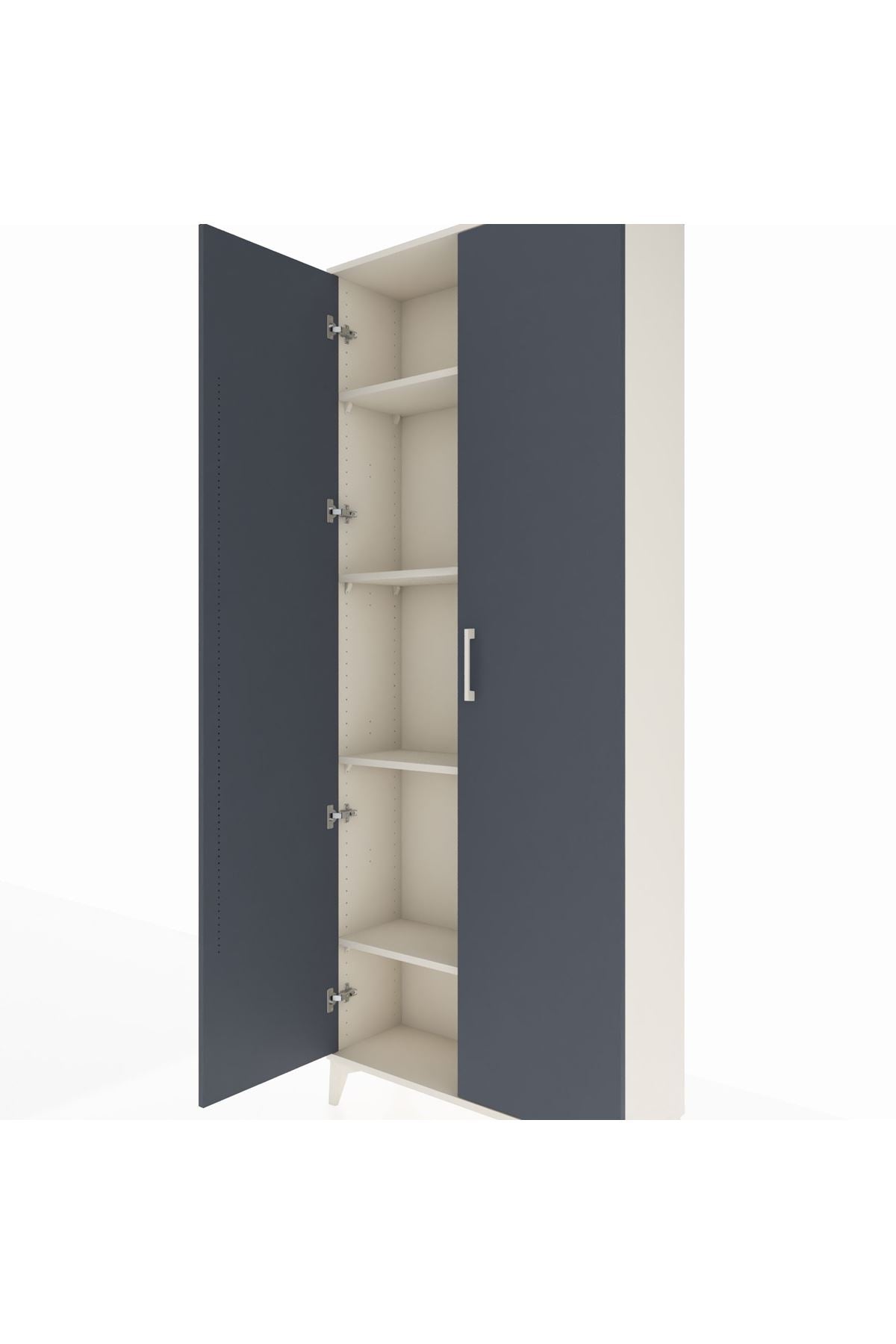 Arges Dolap 4 Raflı 2 Kapaklı 88x30x221 - S30M002V2A