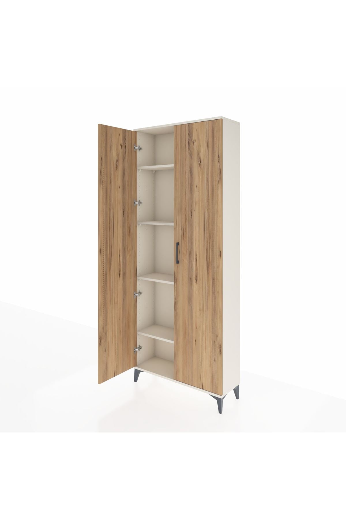 Arges Dolap 4 Raflı 2 Kapaklı 88x30x221 - S30M002V3A