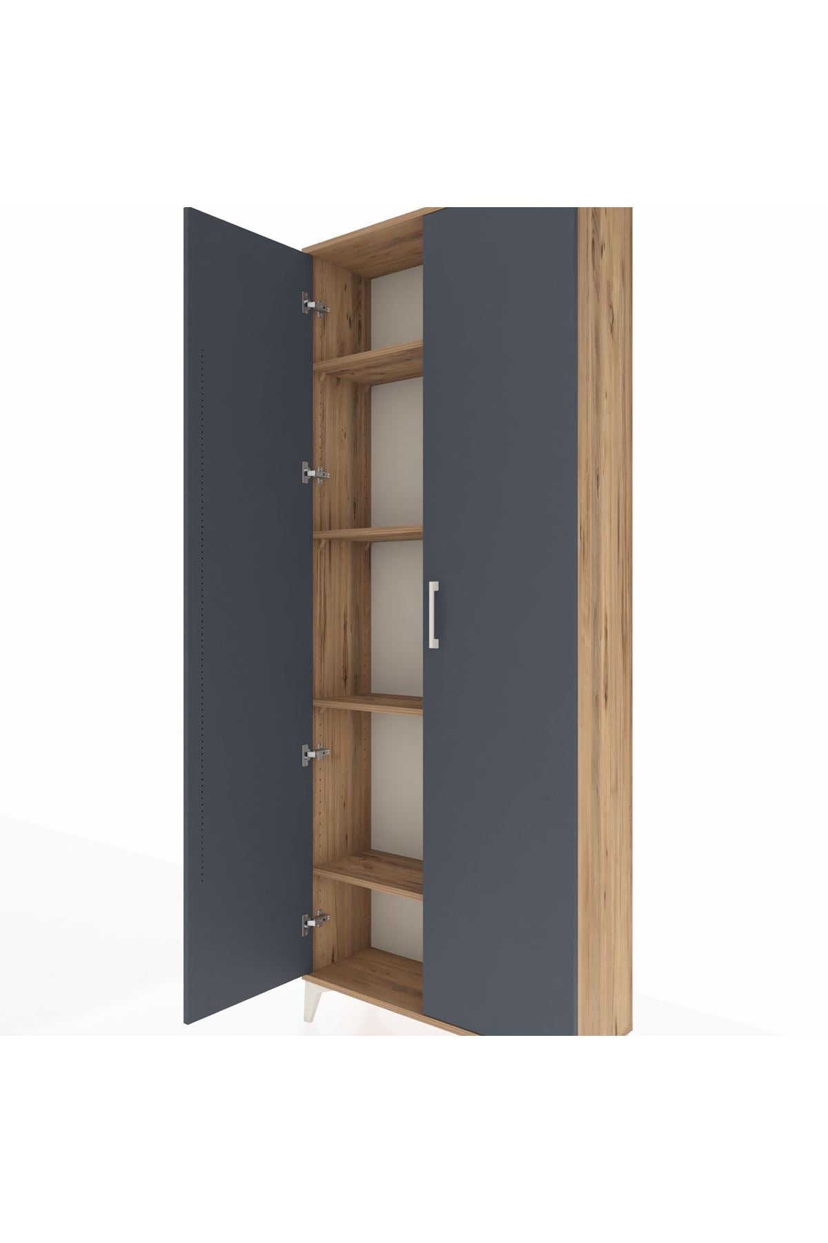 Arges Dolap 4 Raflı 2 Kapaklı 88x30x221 - S30M002V8A