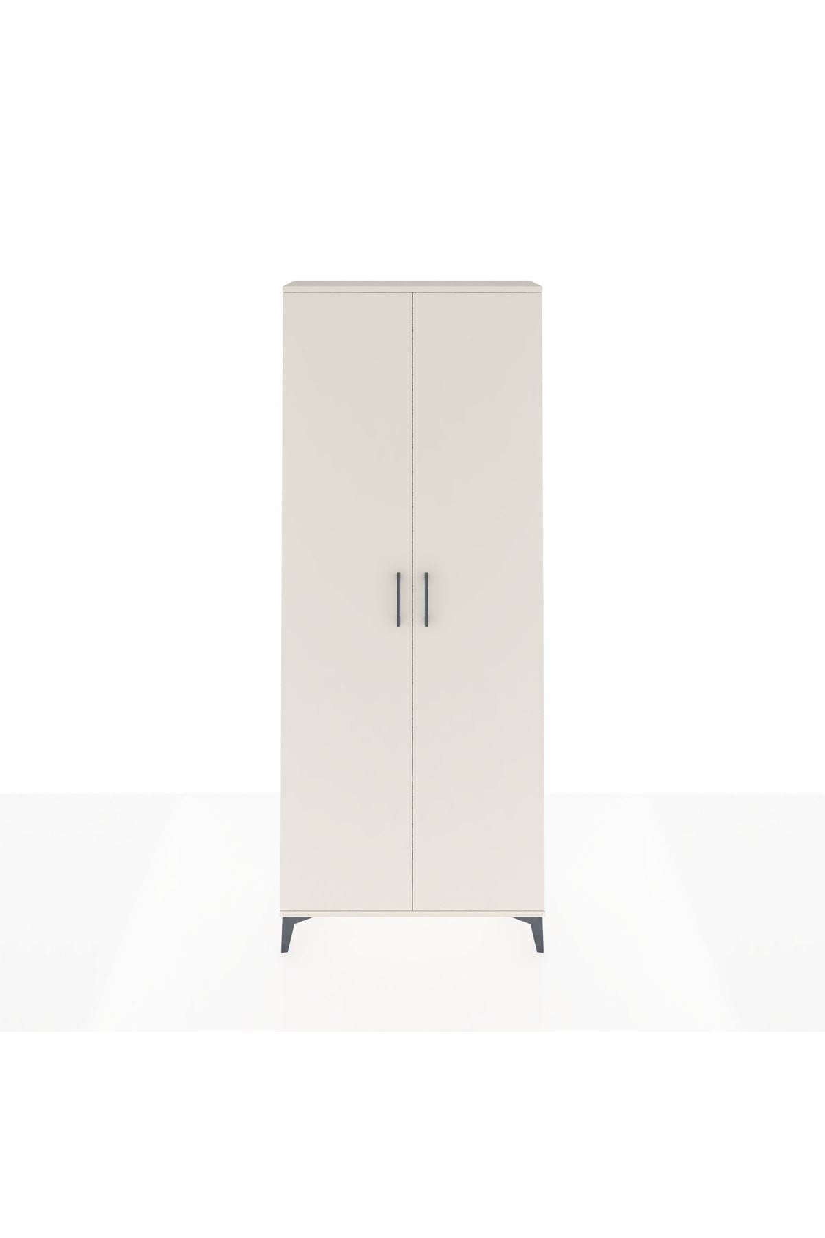 Arges Dolap 2 Raflı 2 Kapaklı Tek Askılı 88x30x221 - S30M003V1A