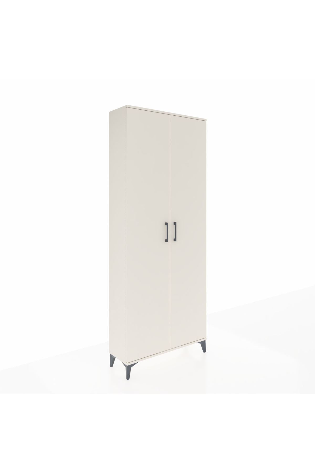 Arges Dolap 2 Raflı 2 Kapaklı Tek Askılı 88x30x221 - S30M003V1A