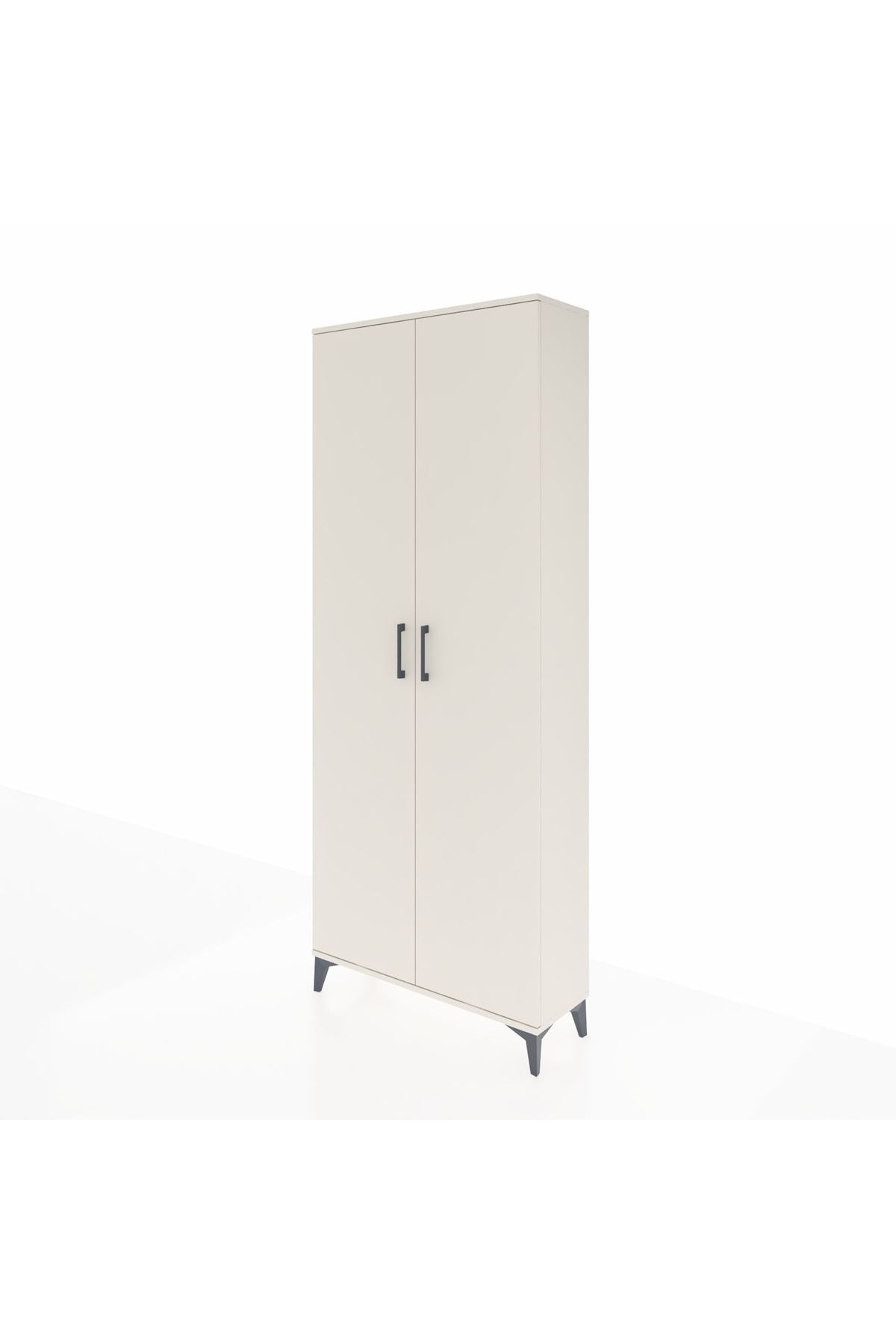 Arges Dolap 2 Raflı 2 Kapaklı Tek Askılı 88x30x221 - S30M003V1A
