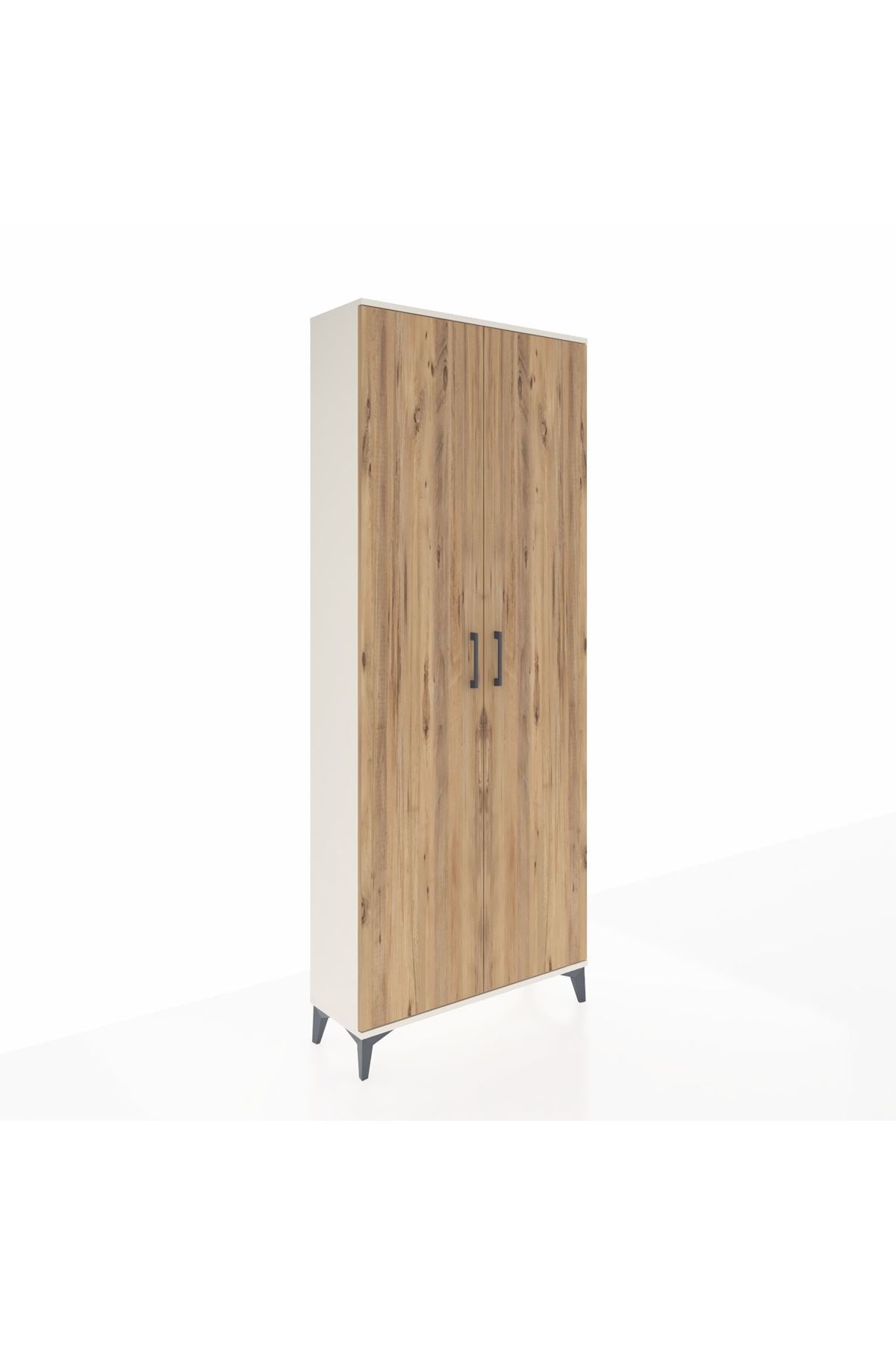 Arges Dolap 2 Raflı 2 Kapaklı Tek Askılı 88x30x221 - S30M003V3A