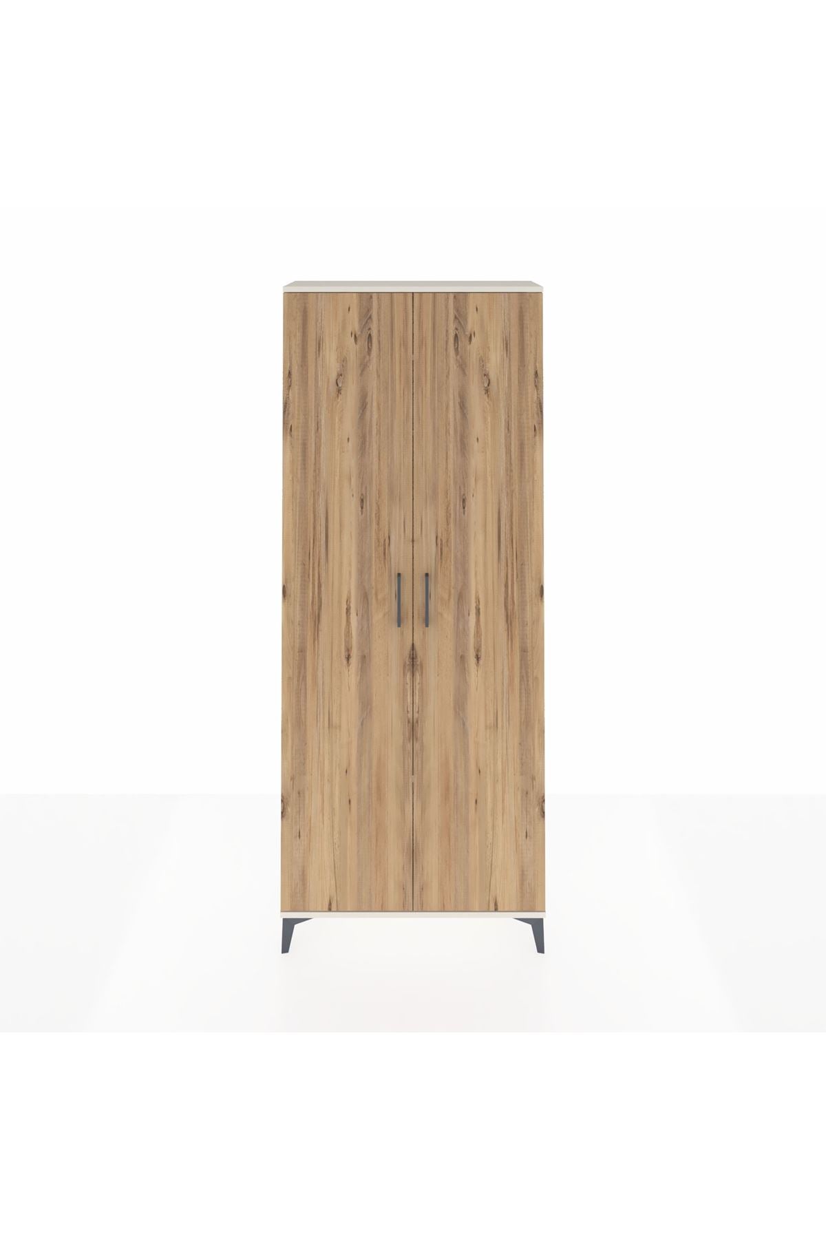 Arges Dolap 2 Raflı 2 Kapaklı Tek Askılı 88x30x221 - S30M003V3A