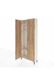 Arges Dolap 2 Raflı 2 Kapaklı Tek Askılı 88x30x221 - S30M003V3A