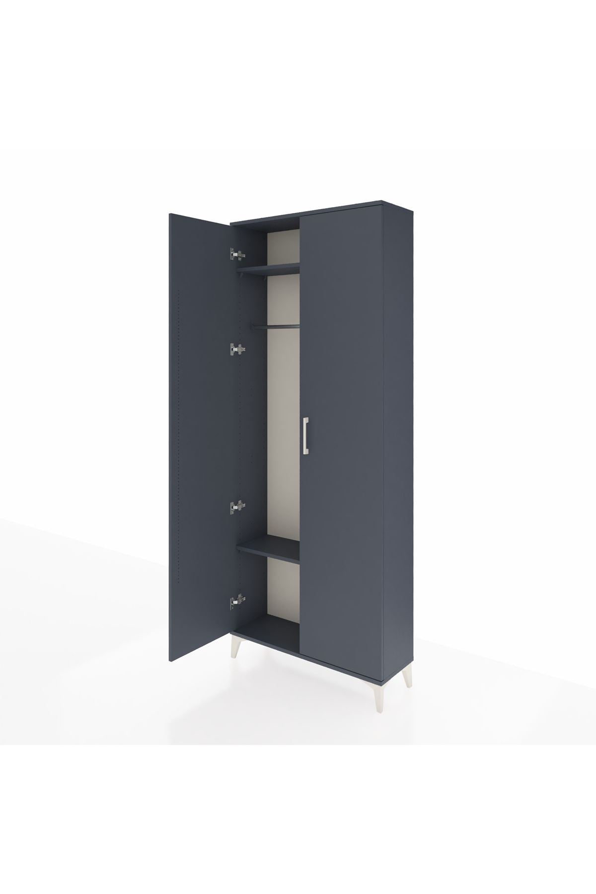 Arges Dolap 2 Raflı 2 Kapaklı Tek Askılı 88x30x221 - S30M003V5A