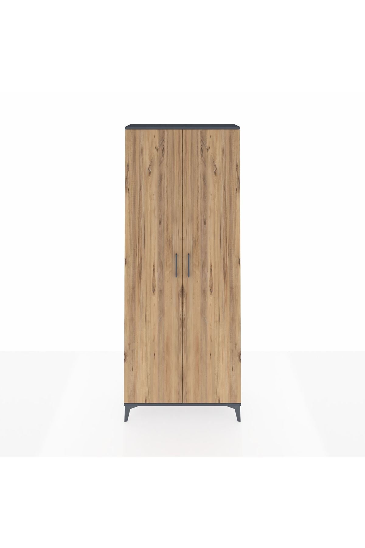 Arges Dolap 2 Raflı 2 Kapaklı Tek Askılı 88x30x221 - S30M003V6A