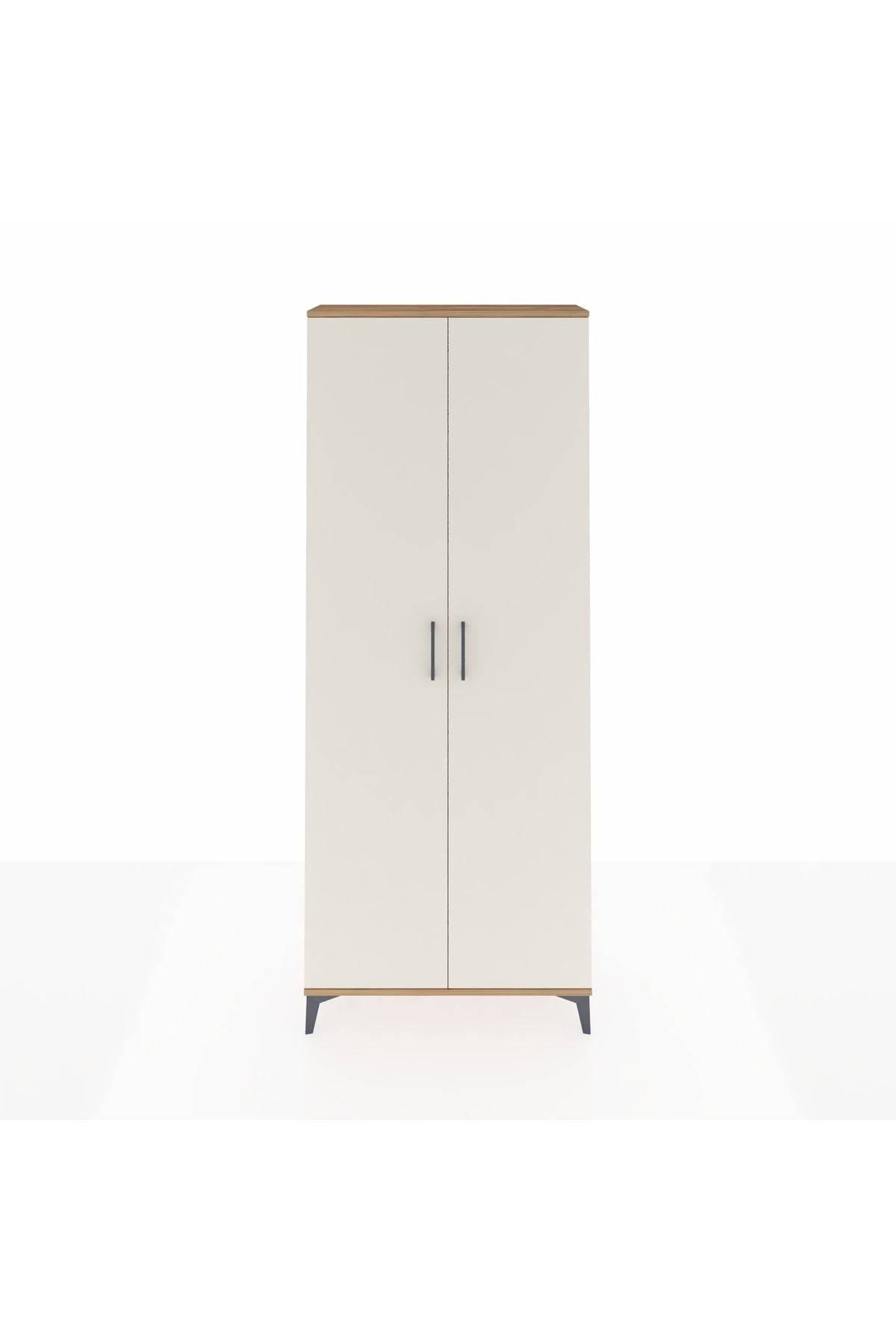 Arges Dolap 2 Raflı 2 Kapaklı Tek Askılı 88x30x221 - S30M003V7A