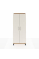 Arges Dolap 2 Raflı 2 Kapaklı Tek Askılı 88x30x221