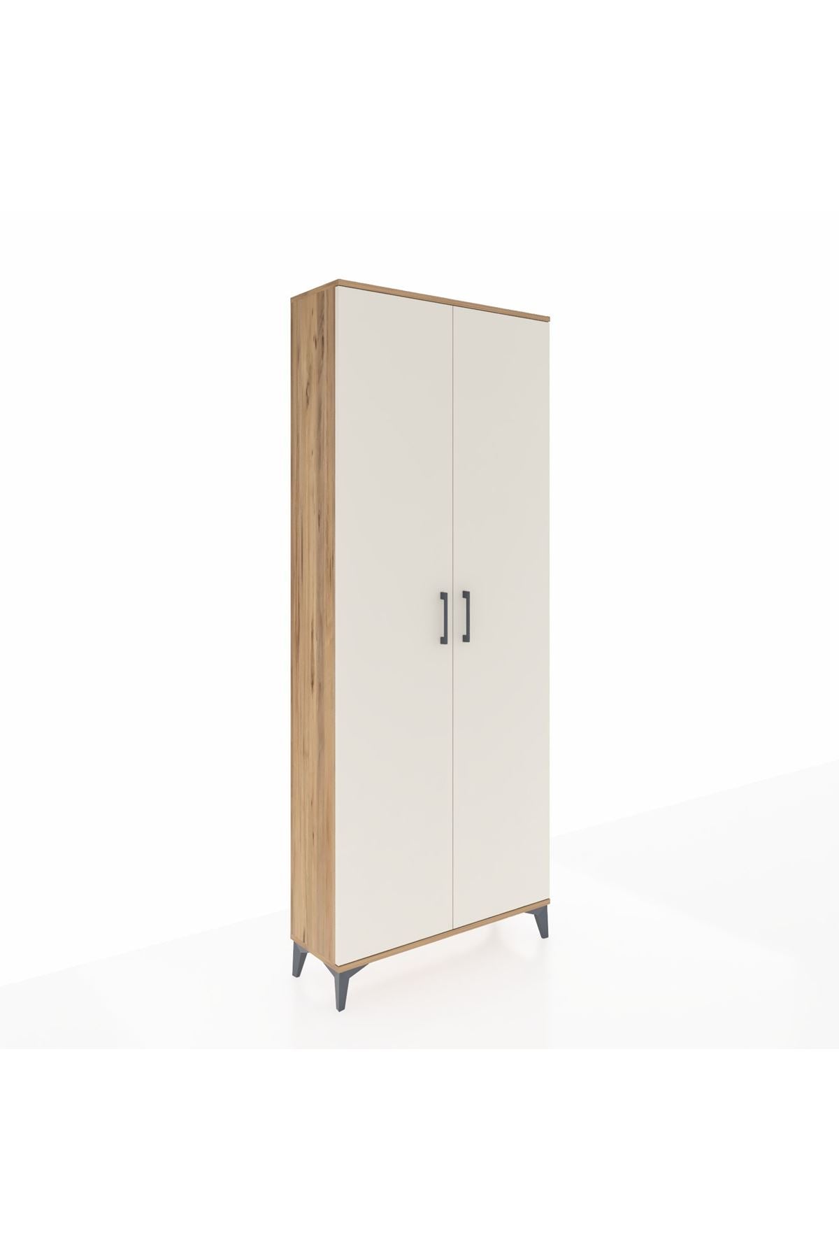 Arges Dolap 2 Raflı 2 Kapaklı Tek Askılı 88x30x221 - S30M003V7A