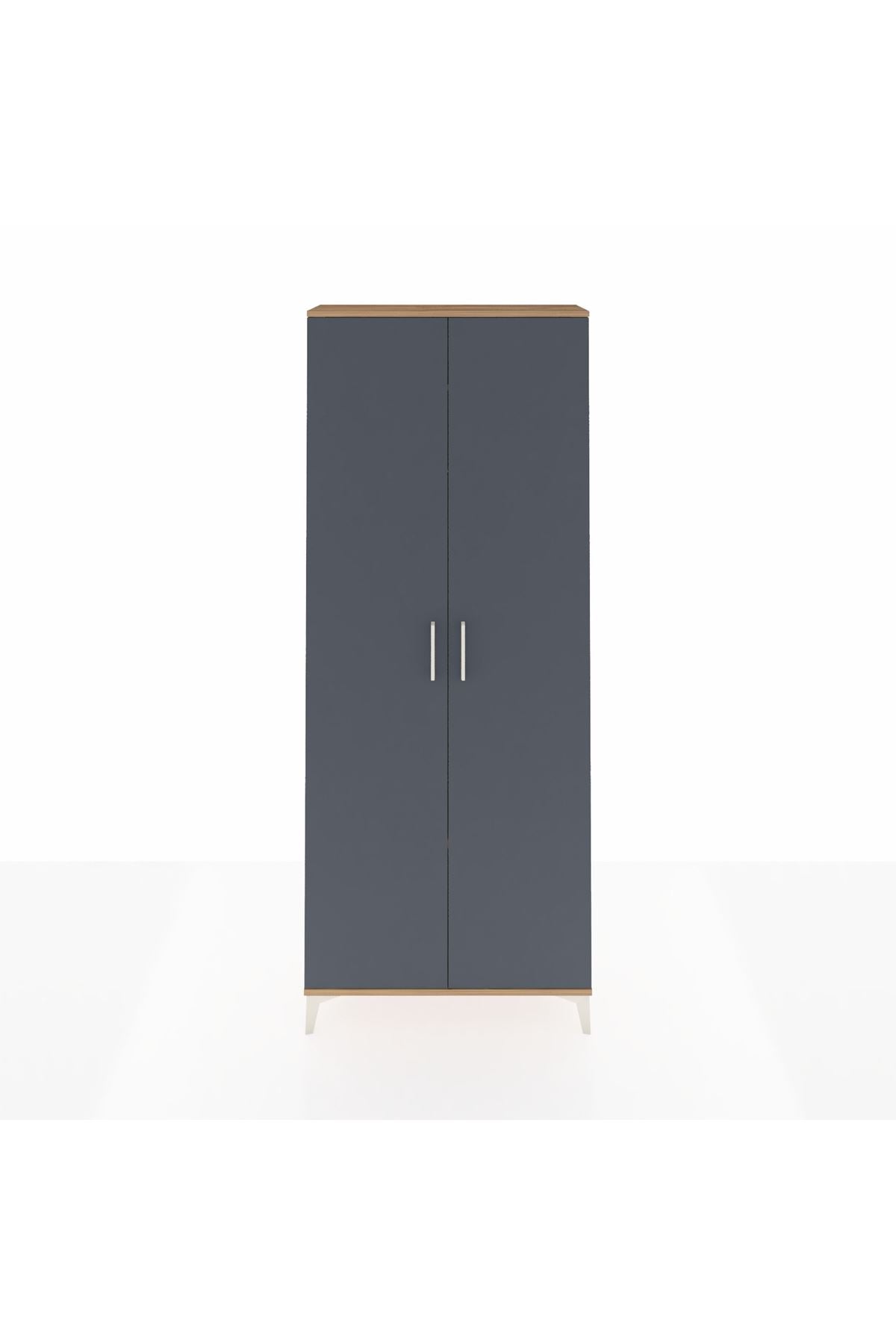 Arges Dolap 2 Raflı 2 Kapaklı Tek Askılı 88x30x221 - S30M003V8A