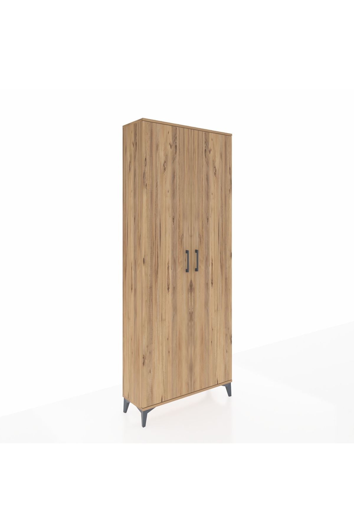Arges Dolap 2 Raflı 2 Kapaklı Tek Askılı 88x30x221 - S30M003V9A