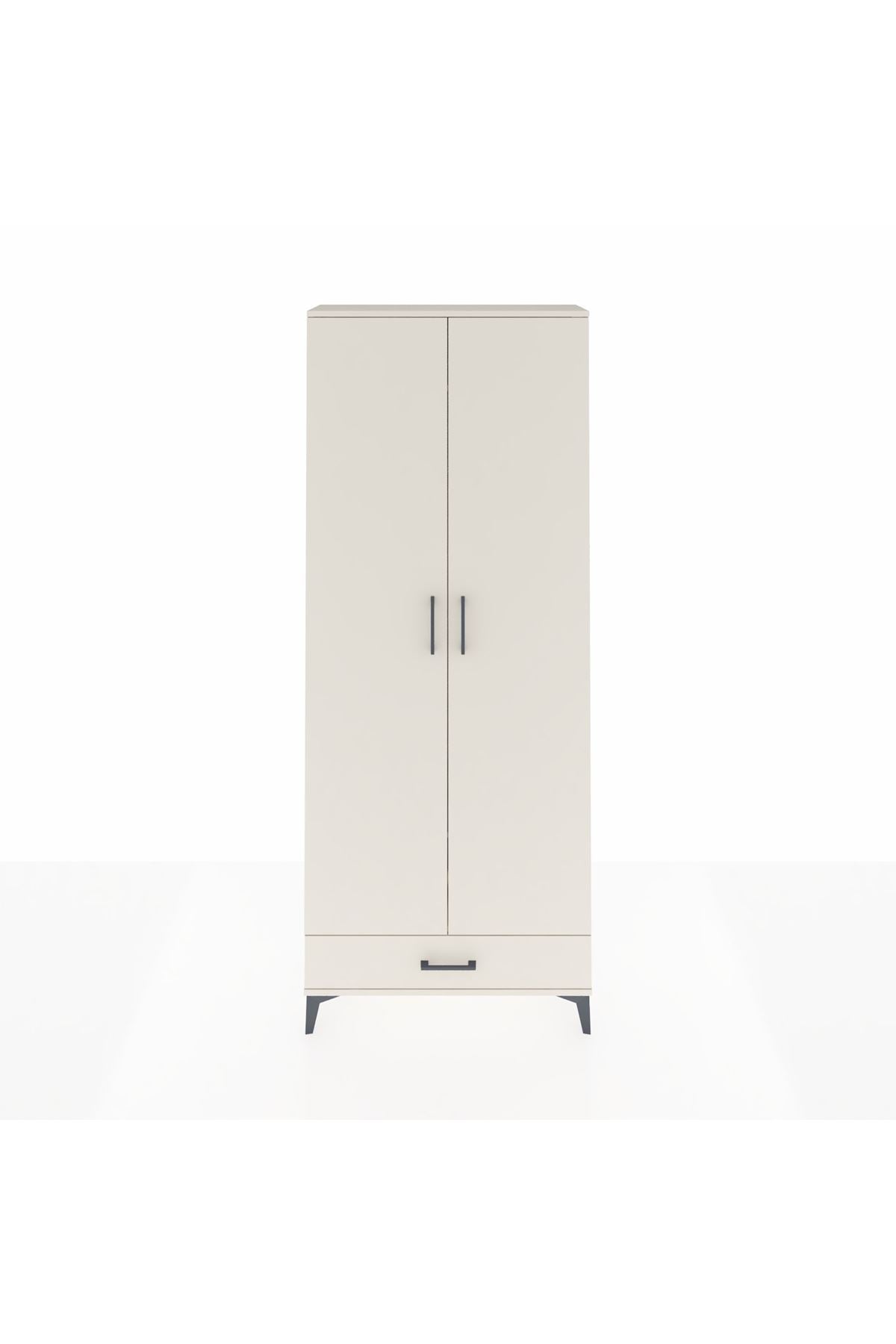 Arges Dolap 3 Raflı Tek Çekmeceli Tek Askılı 88x30x221 - S30M004V1A