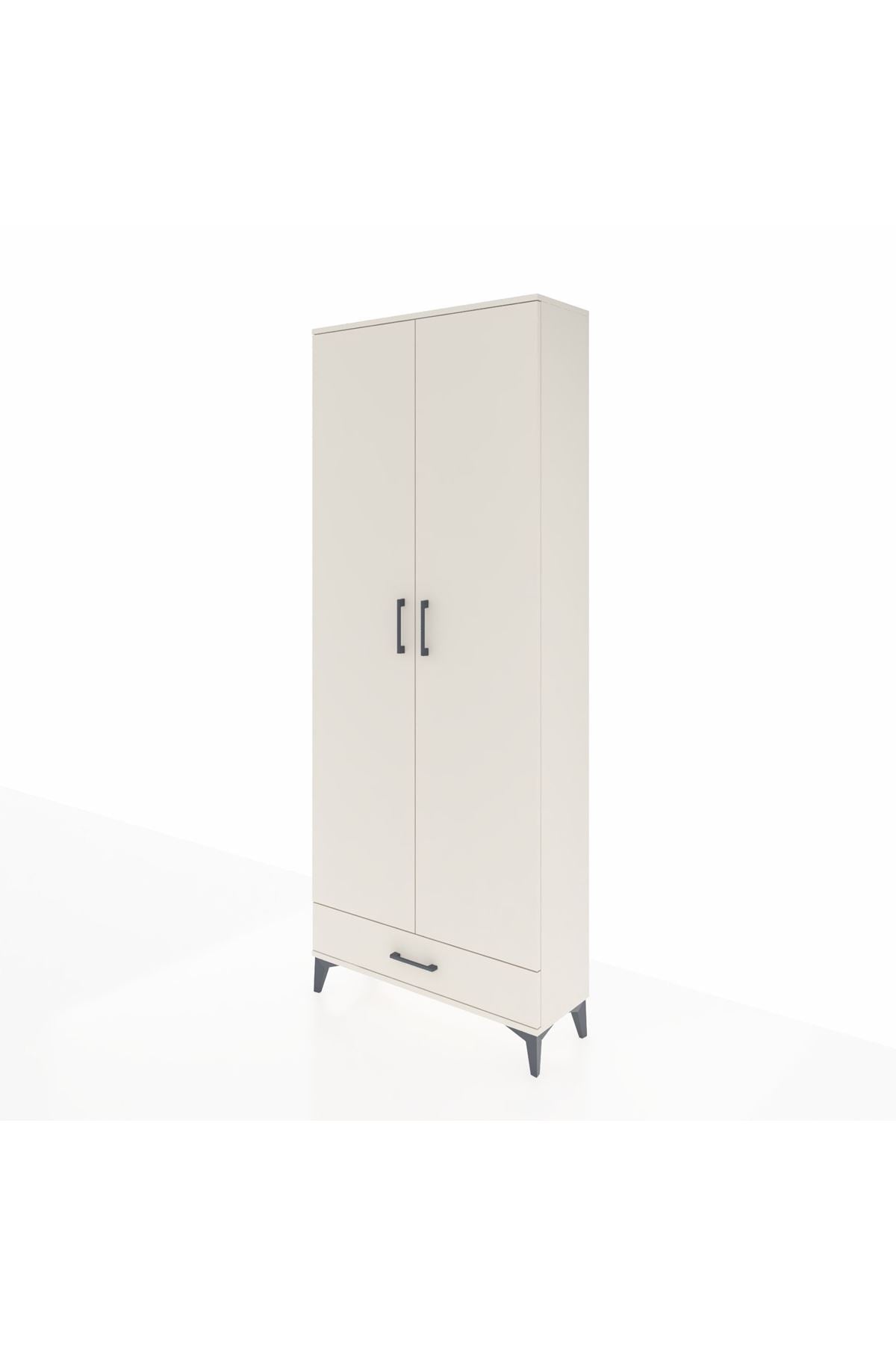 Arges Dolap 3 Raflı Tek Çekmeceli Tek Askılı 88x30x221 - S30M004V1A