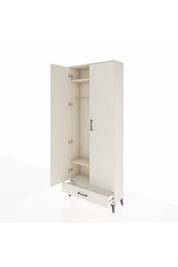 Arges Dolap 3 Raflı Tek Çekmeceli Tek Askılı 88x30x221 - S30M004V1A