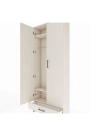 Arges Dolap 3 Raflı Tek Çekmeceli Tek Askılı 88x30x221 - S30M004V1A