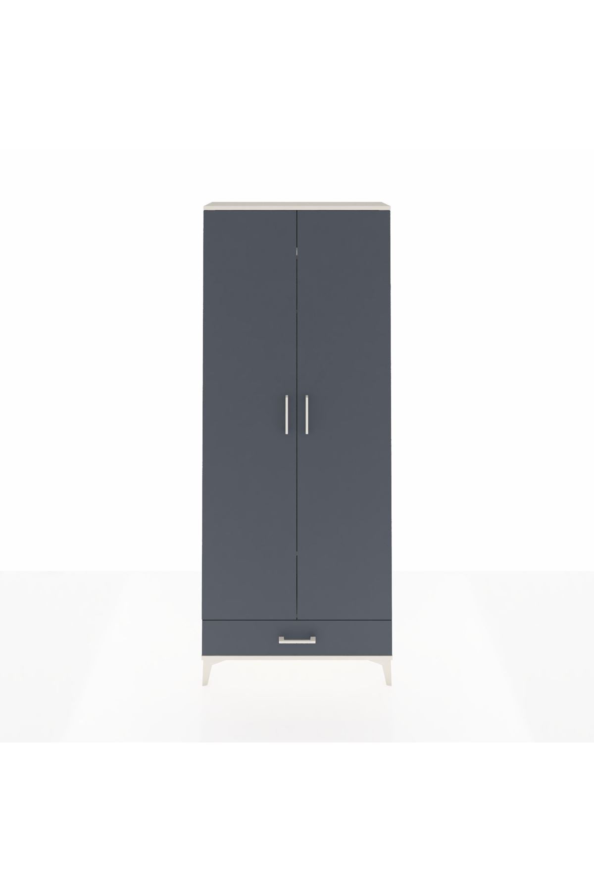 Arges Dolap 3 Raflı Tek Çekmeceli Tek Askılı 88x30x221 - S30M004V2A