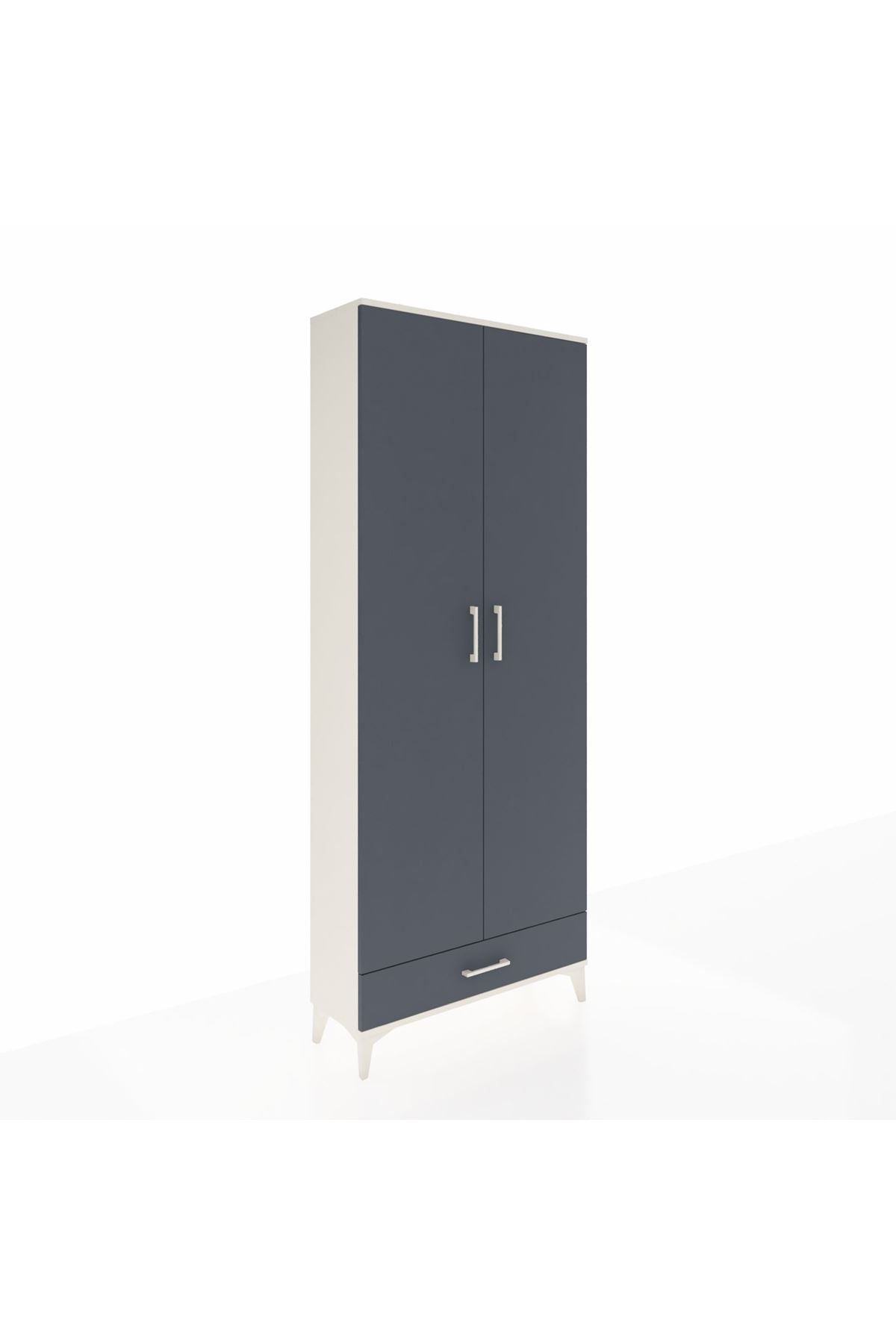Arges Dolap 3 Raflı Tek Çekmeceli Tek Askılı 88x30x221 - S30M004V2A