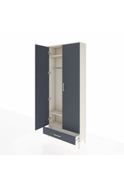 Arges Dolap 3 Raflı Tek Çekmeceli Tek Askılı 88x30x221 - S30M004V2A