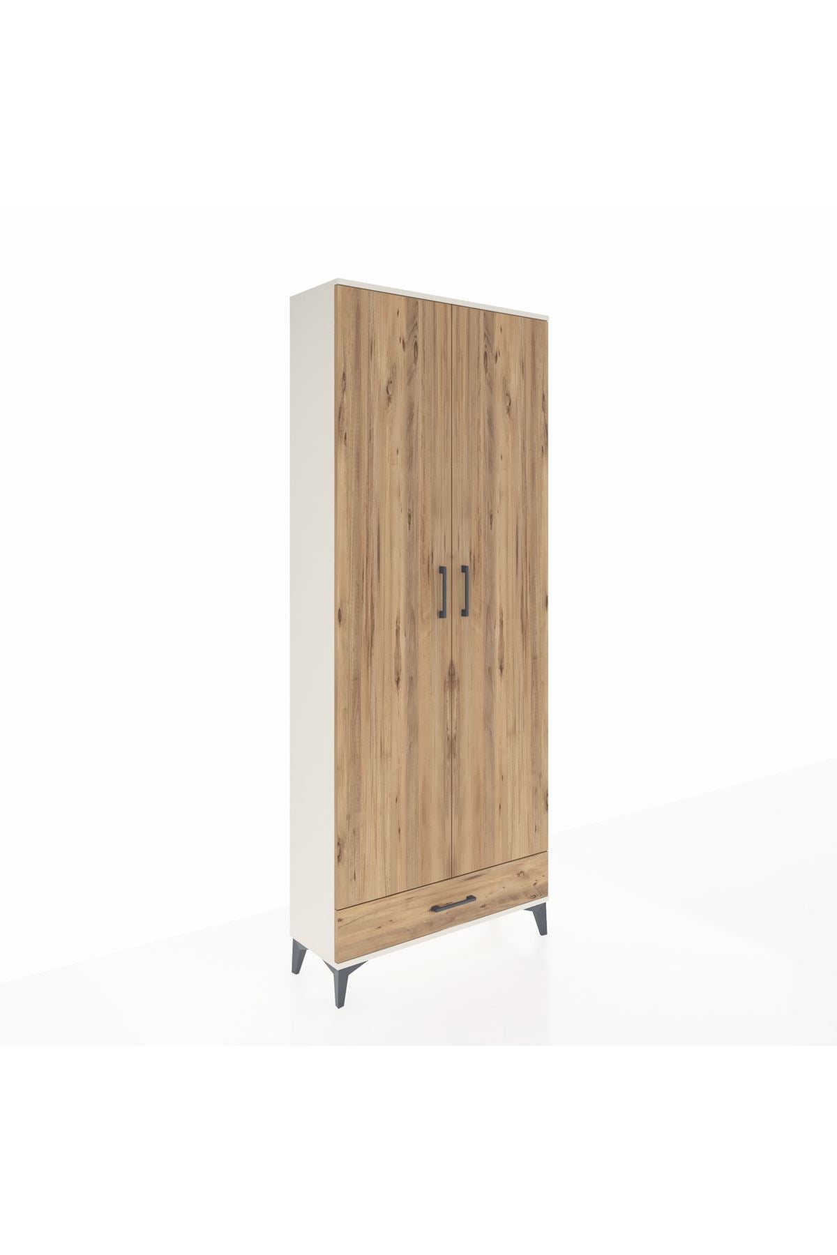 Arges Dolap 3 Raflı Tek Çekmeceli Tek Askılı 88x30x221 - S30M004V3A