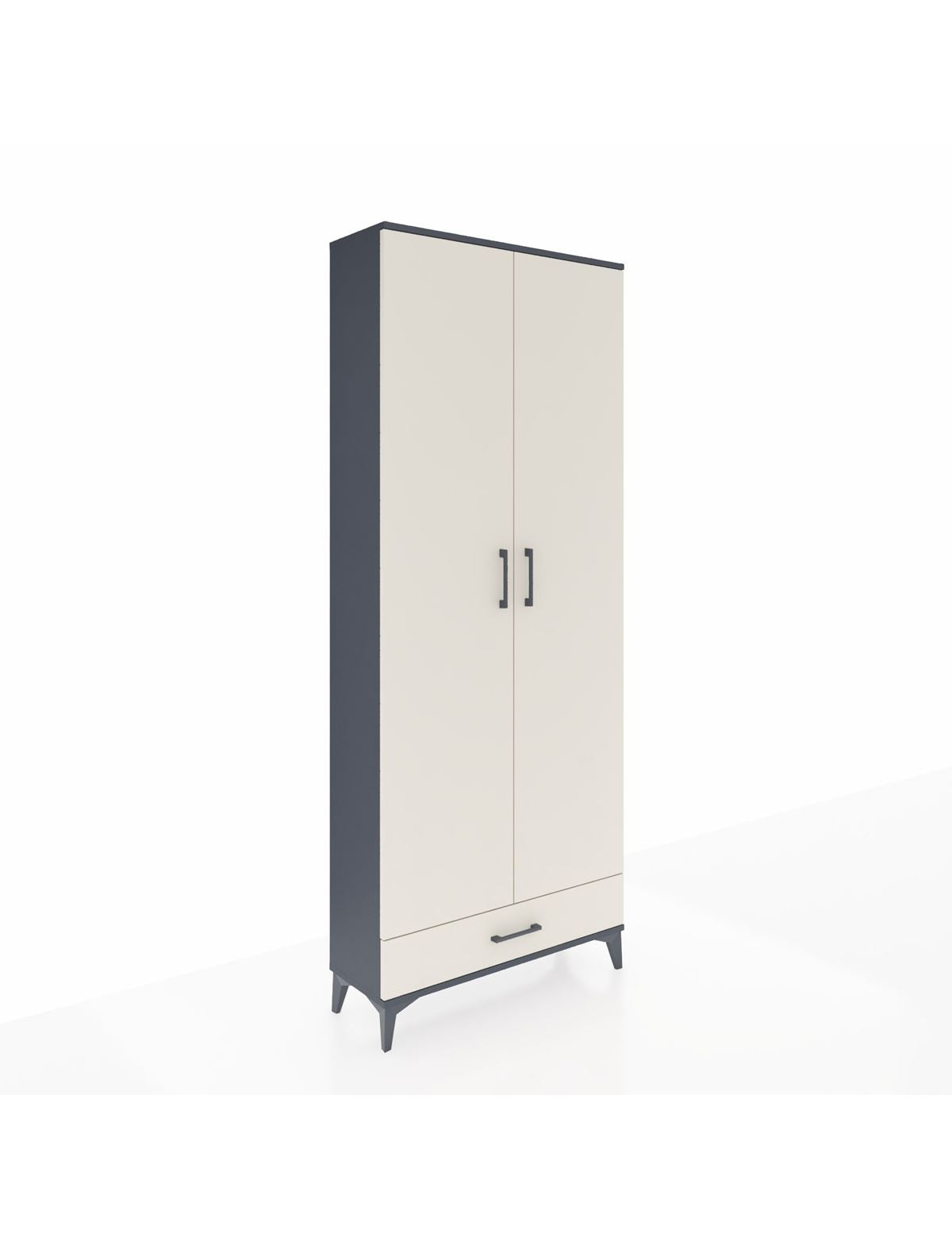 Arges Dolap 3 Raflı Tek Çekmeceli Tek Askılı 88x30x221 - S30M004V4A